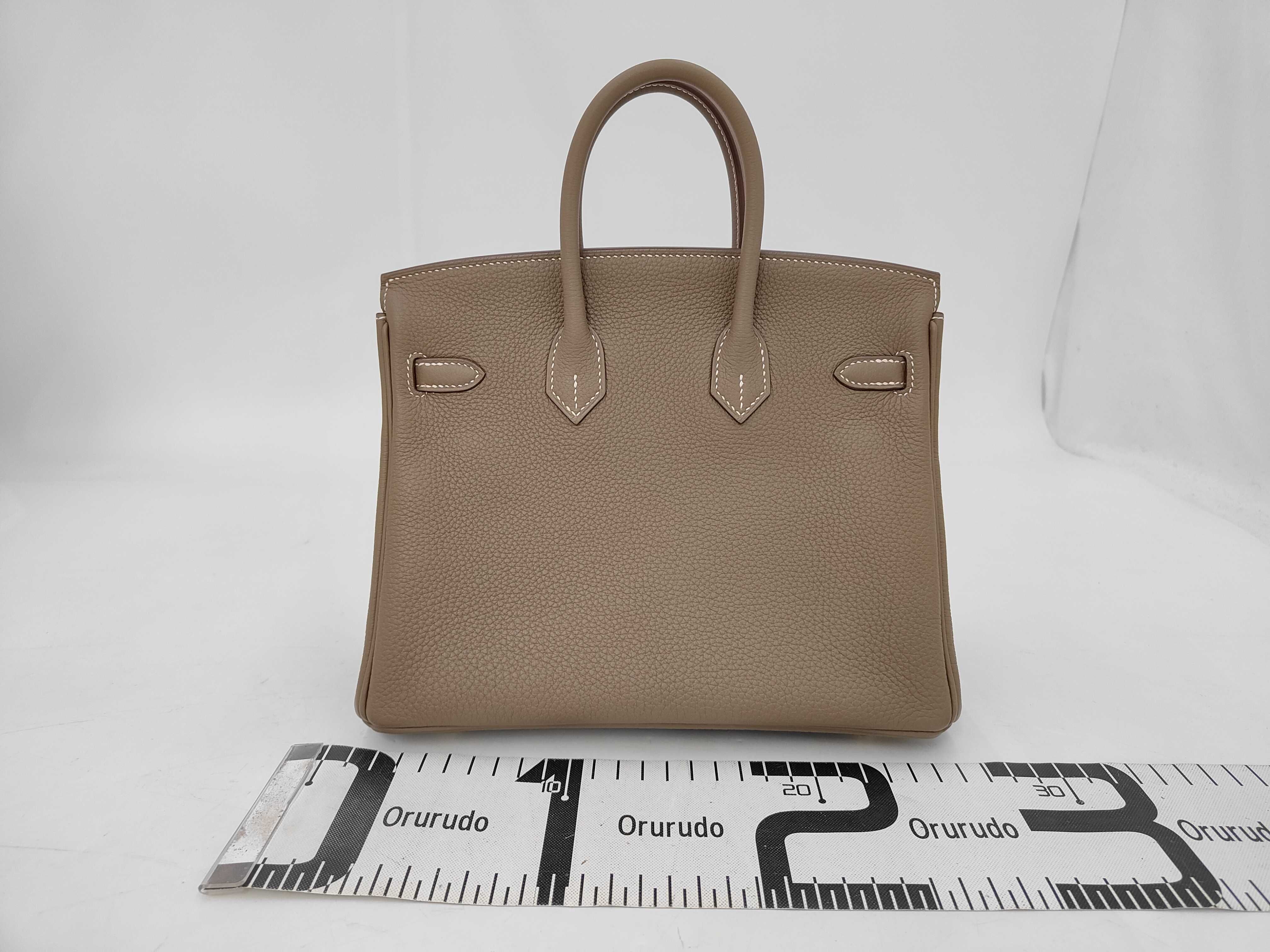 Birkin 25 Gold Hardware B Stamp Tote Bag — view 2