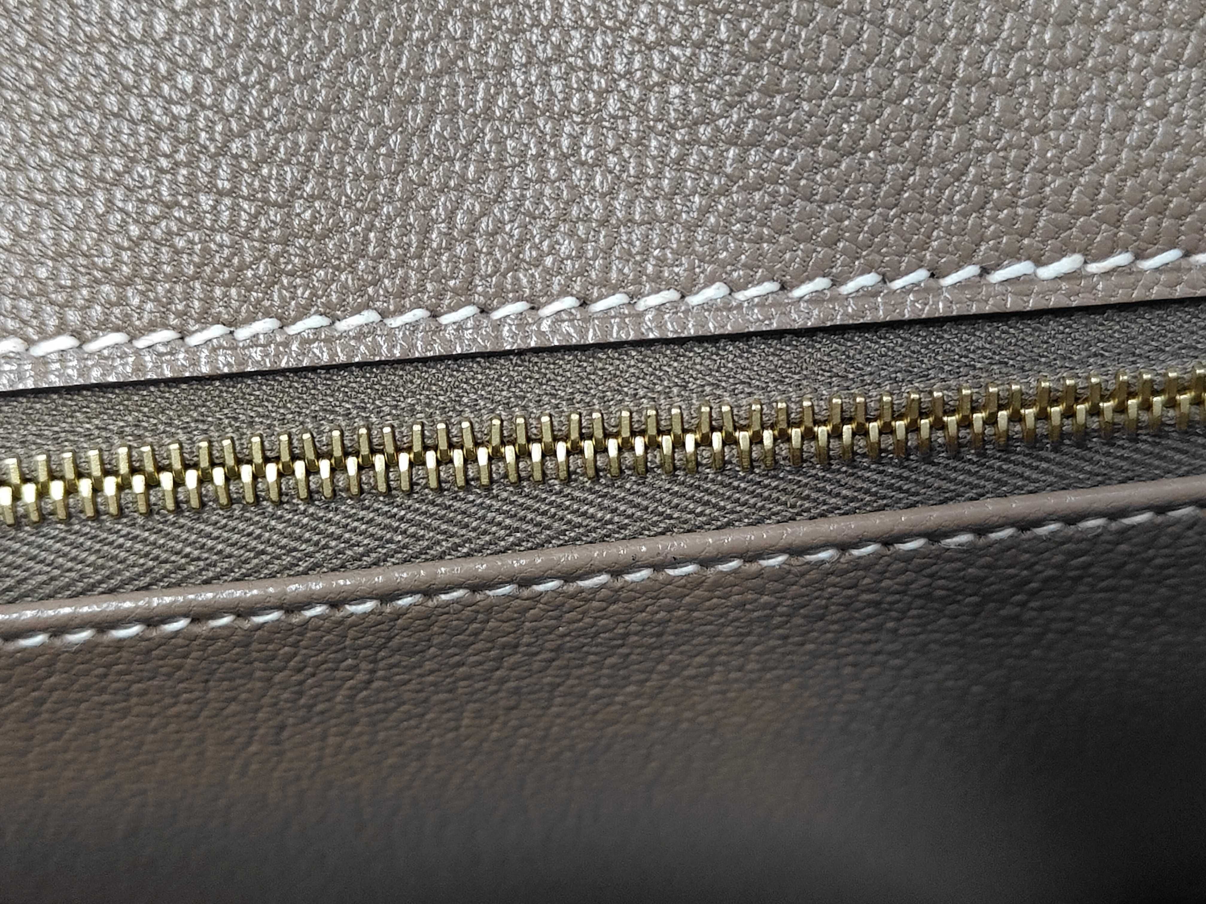 Birkin 25 Gold Hardware B Stamp Tote Bag — view 12