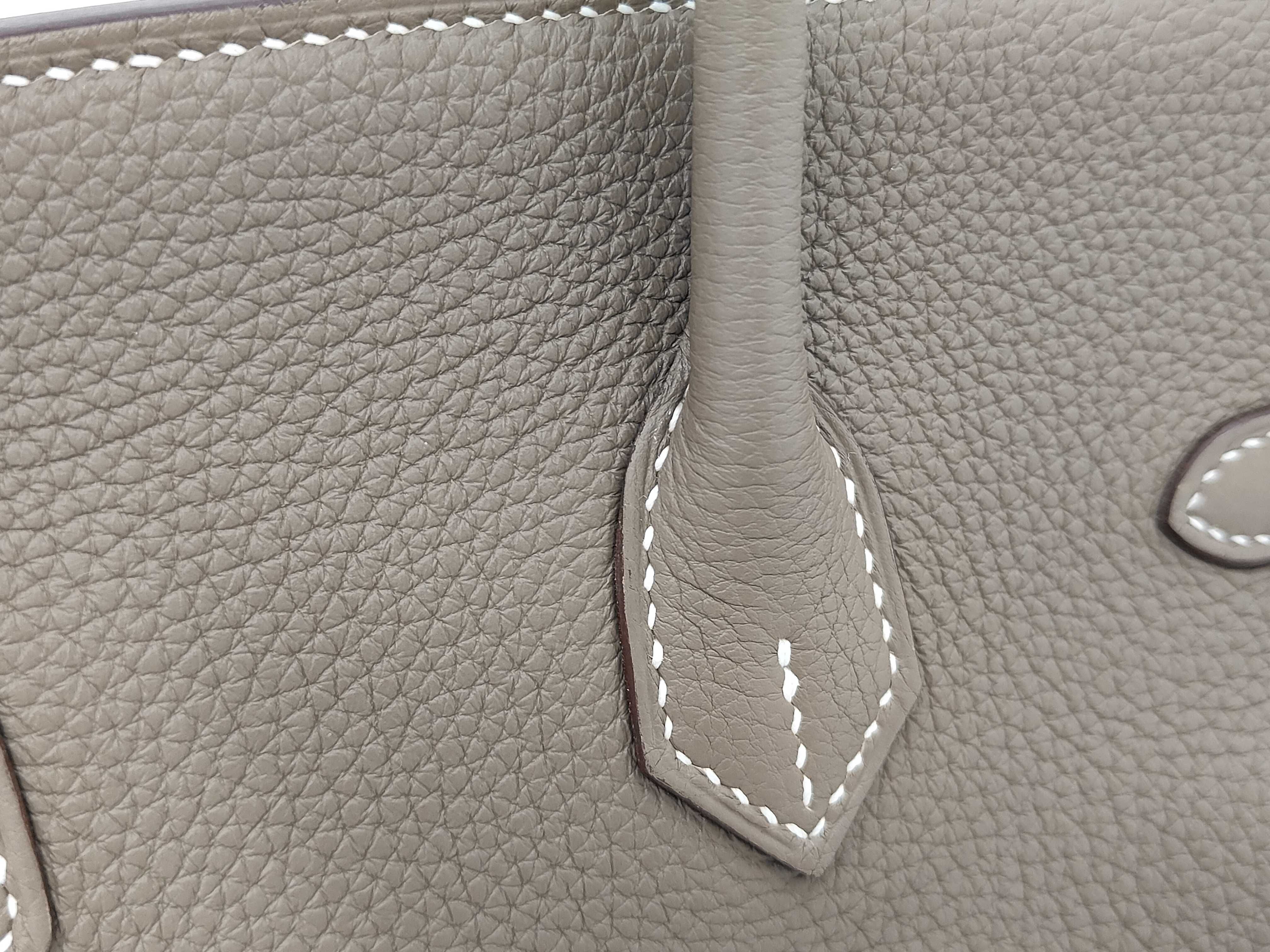 Birkin 25 Gold Hardware B Stamp Tote Bag — view 3
