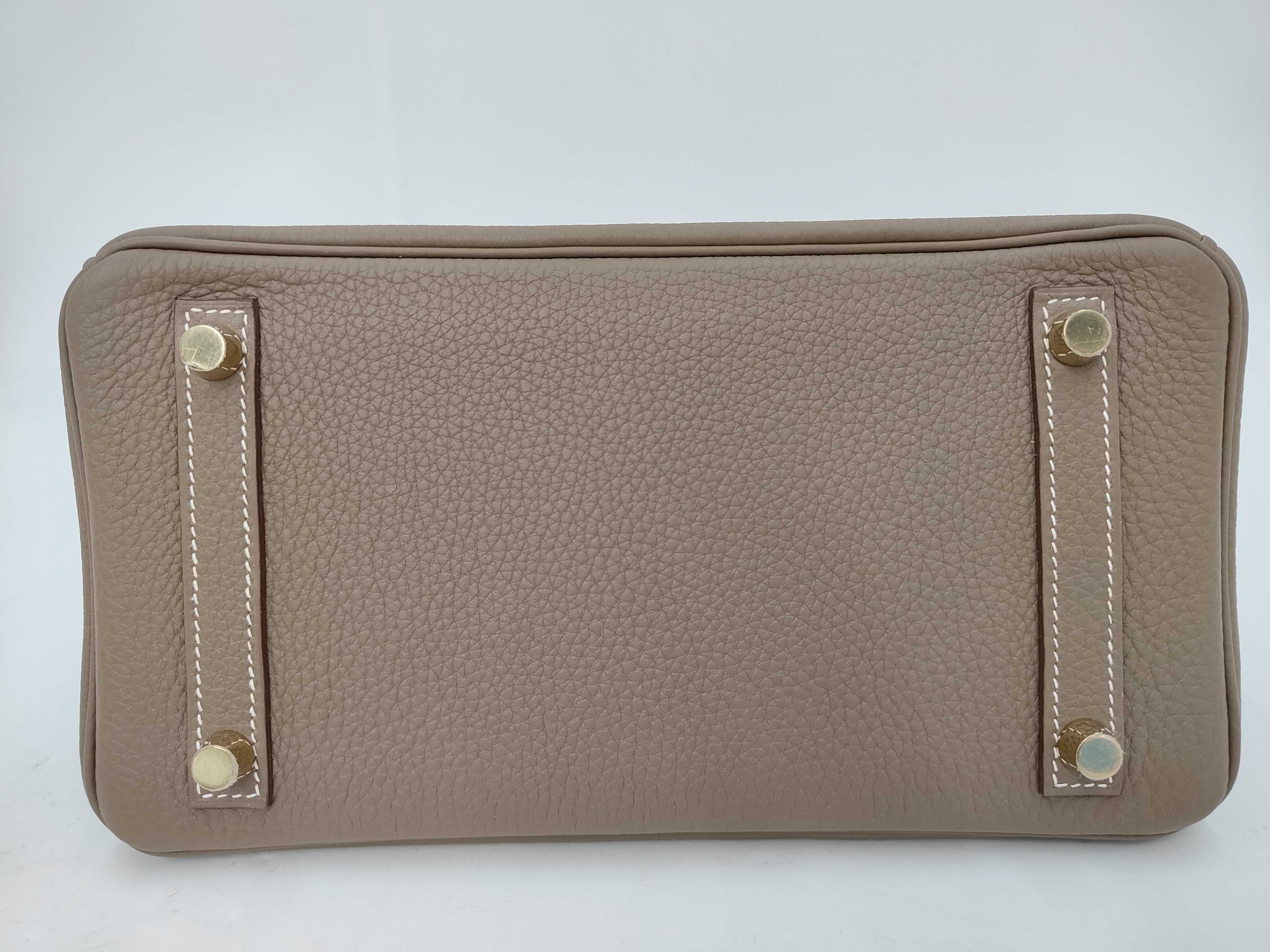 Birkin 25 Gold Hardware B Stamp Tote Bag — view 7
