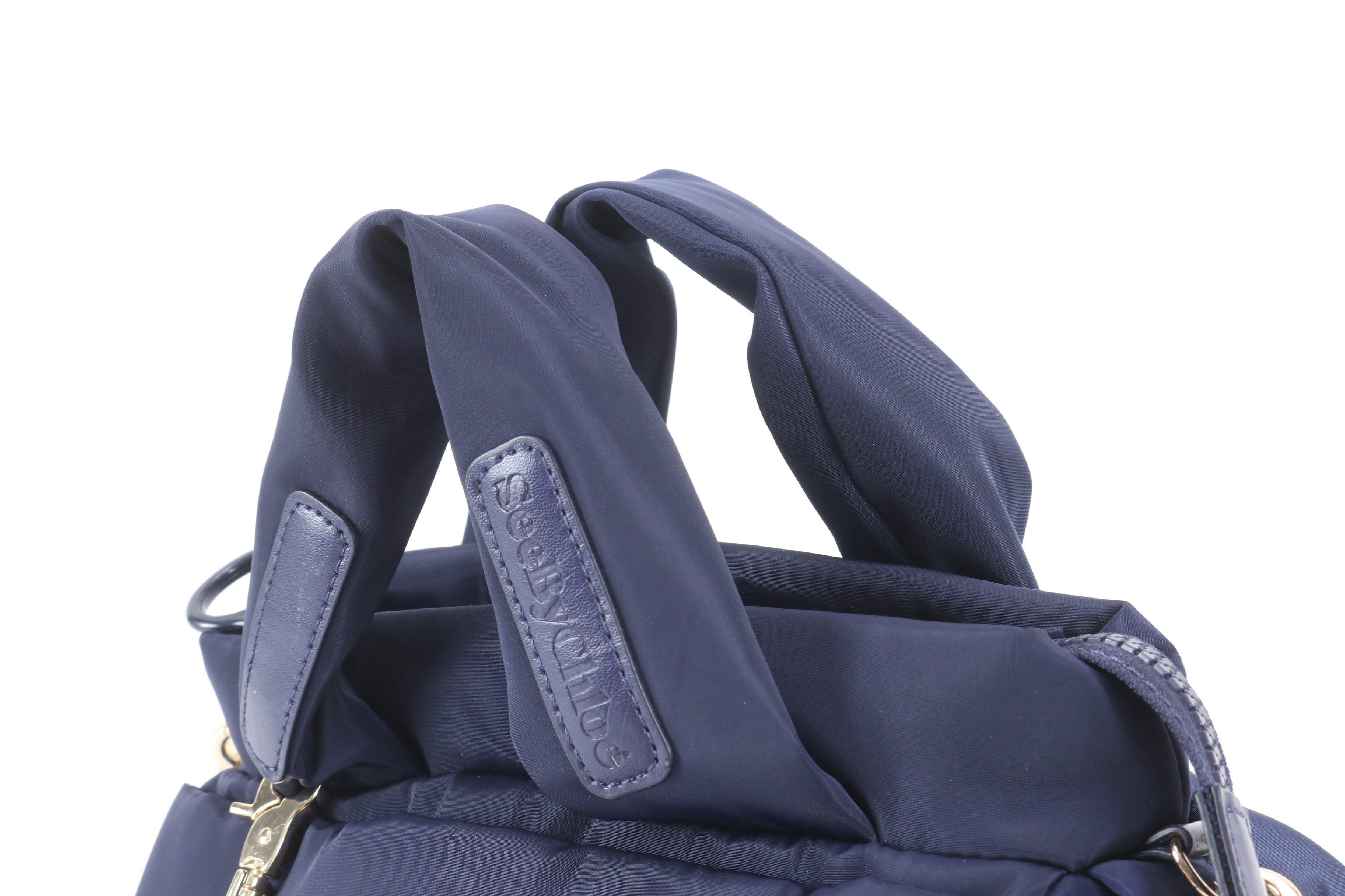 SEE BY CHLOE 2-Way Tote Handbag, Navy Shoulder Bag — view 3