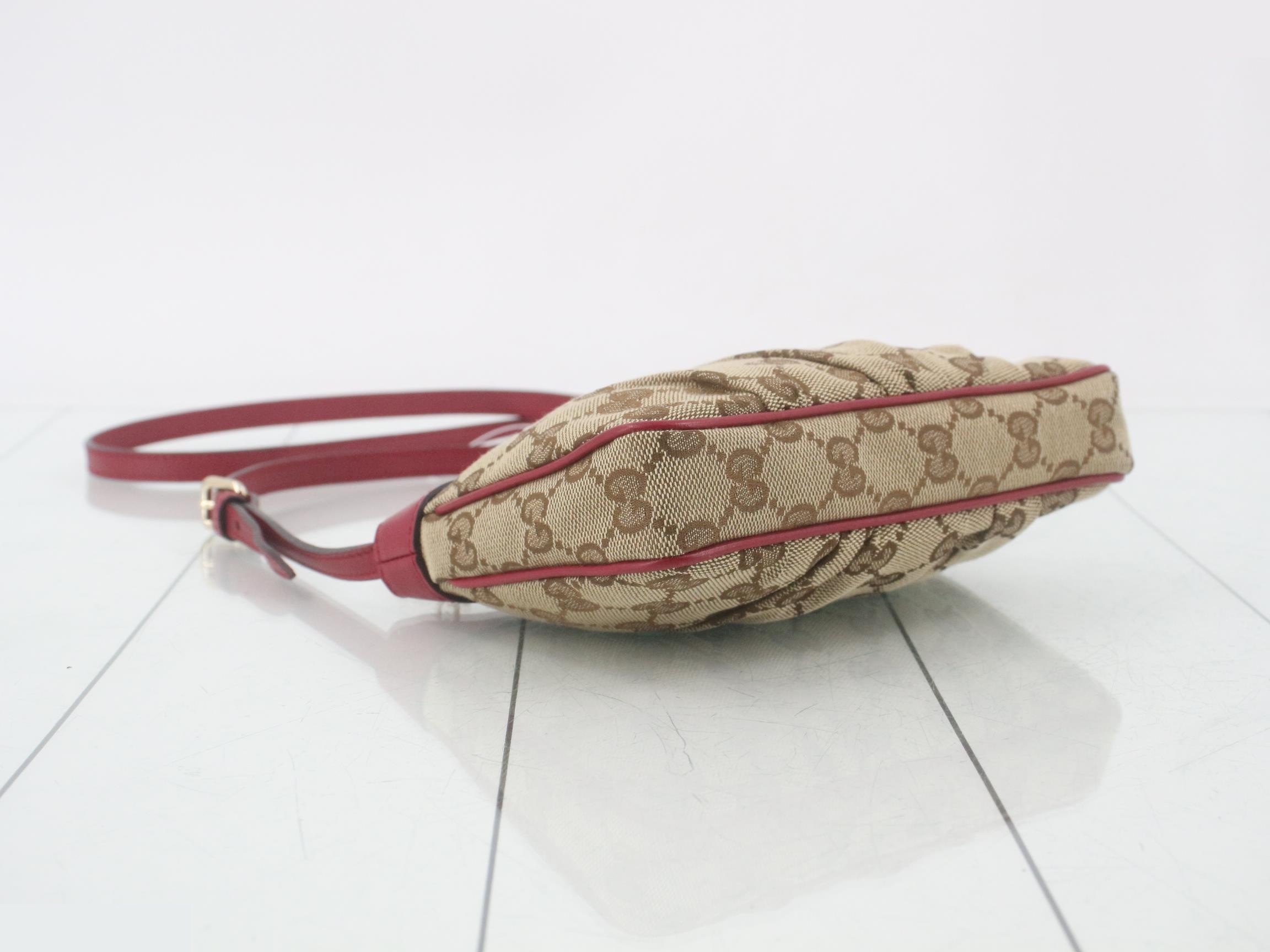 GG Canvas Shoulder Bag, Red, Mini — view 5