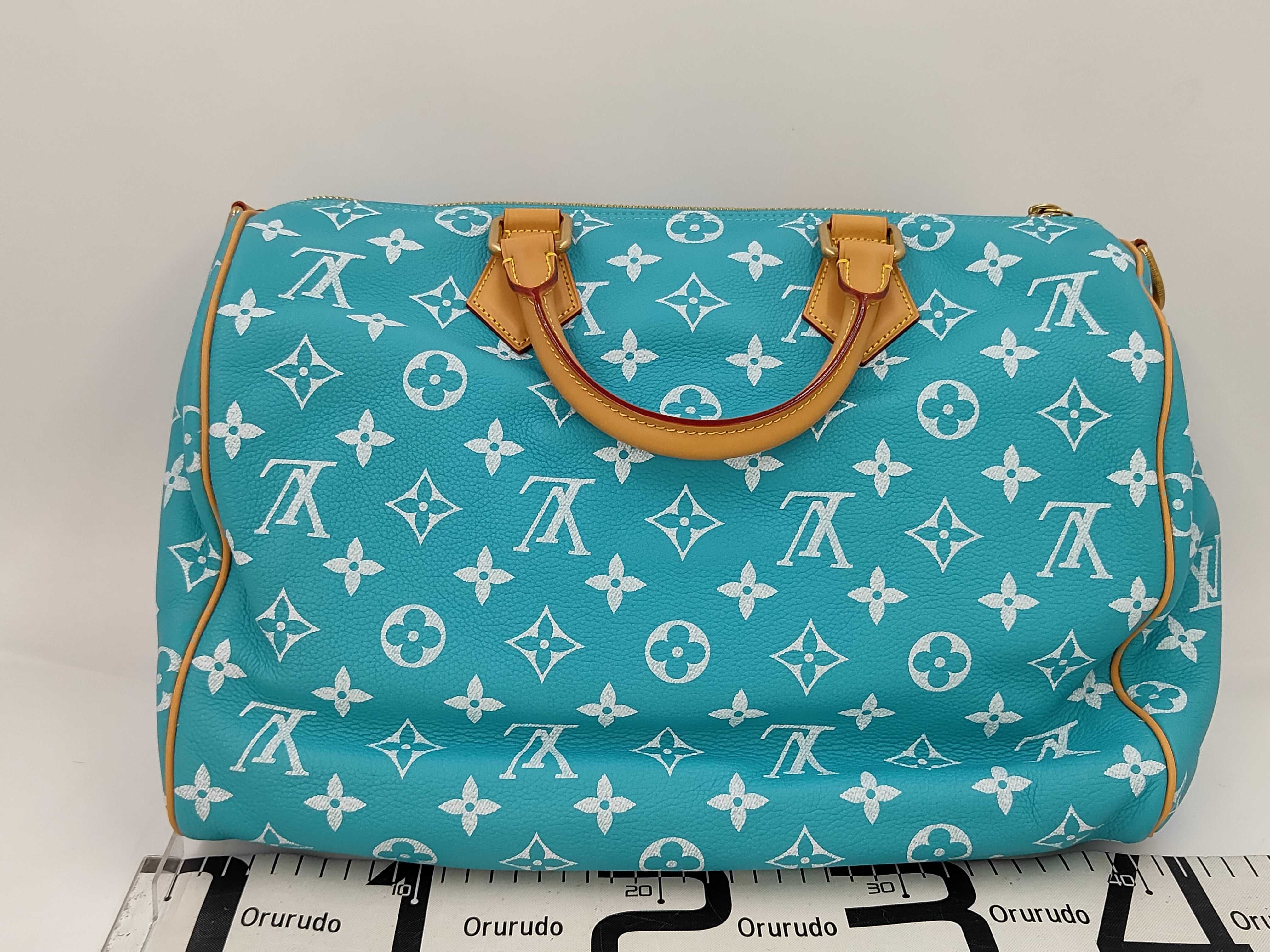 Speedy P9 Bandoulière 40 Monogram Turquoise M11564 RFID Shoulder Bag — view 2