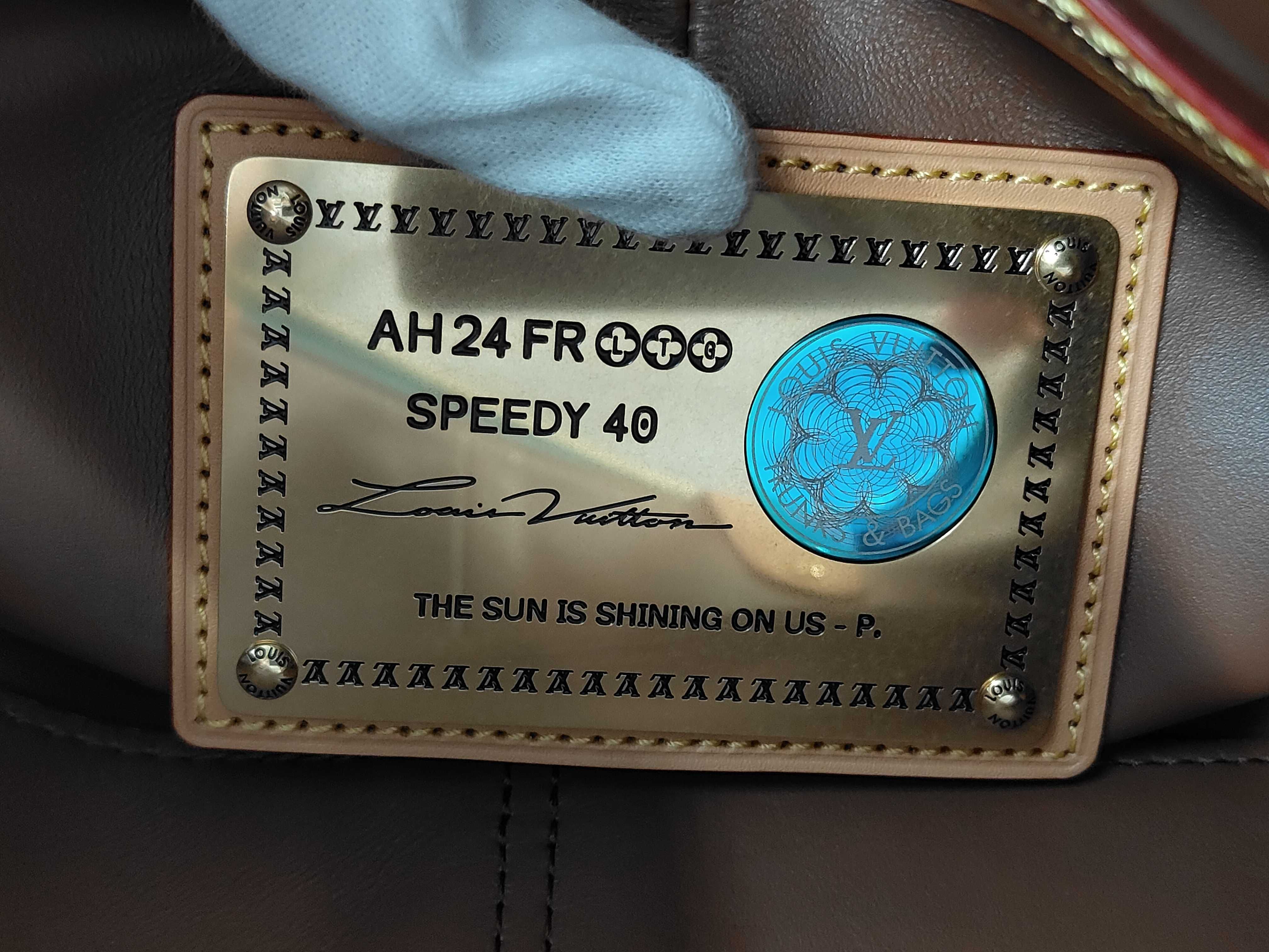 Speedy P9 Bandoulière 40 Monogram Turquoise M11564 RFID Shoulder Bag — view 12