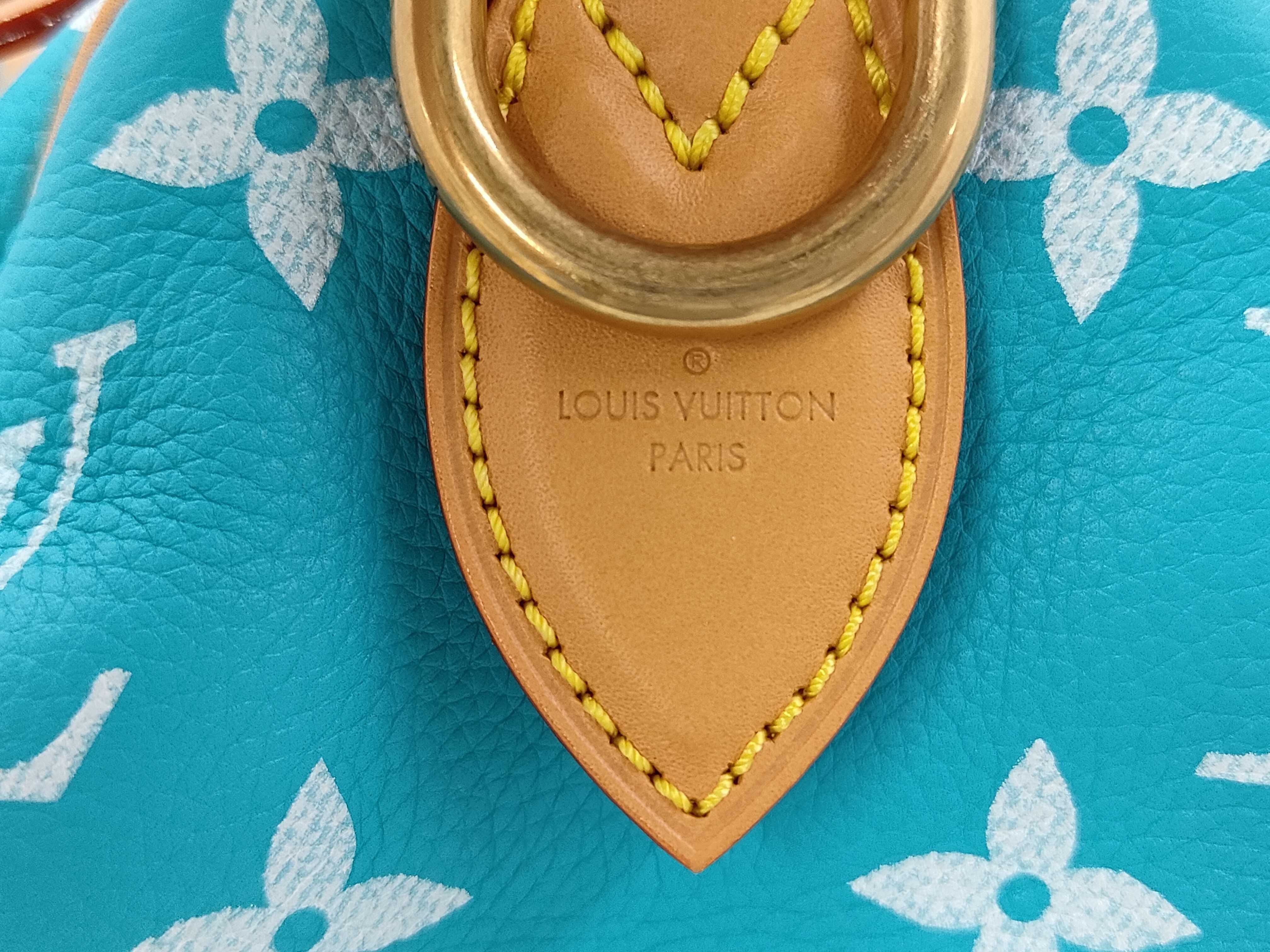 Speedy P9 Bandoulière 40 Monogram Turquoise M11564 RFID Shoulder Bag — view 13