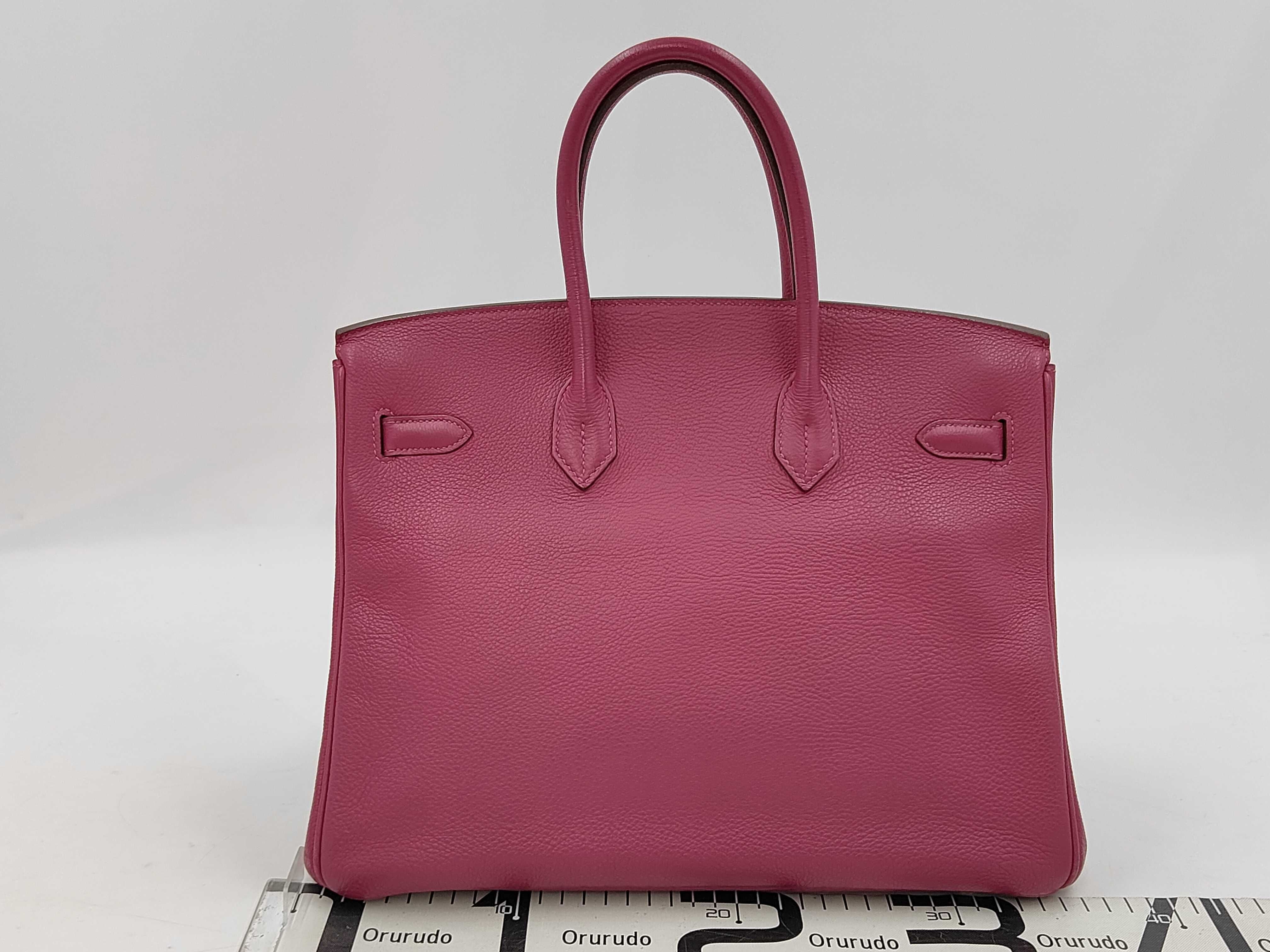 Birkin 35 Togo Tosca Silver Hardware O Stamp Handbag — view 2