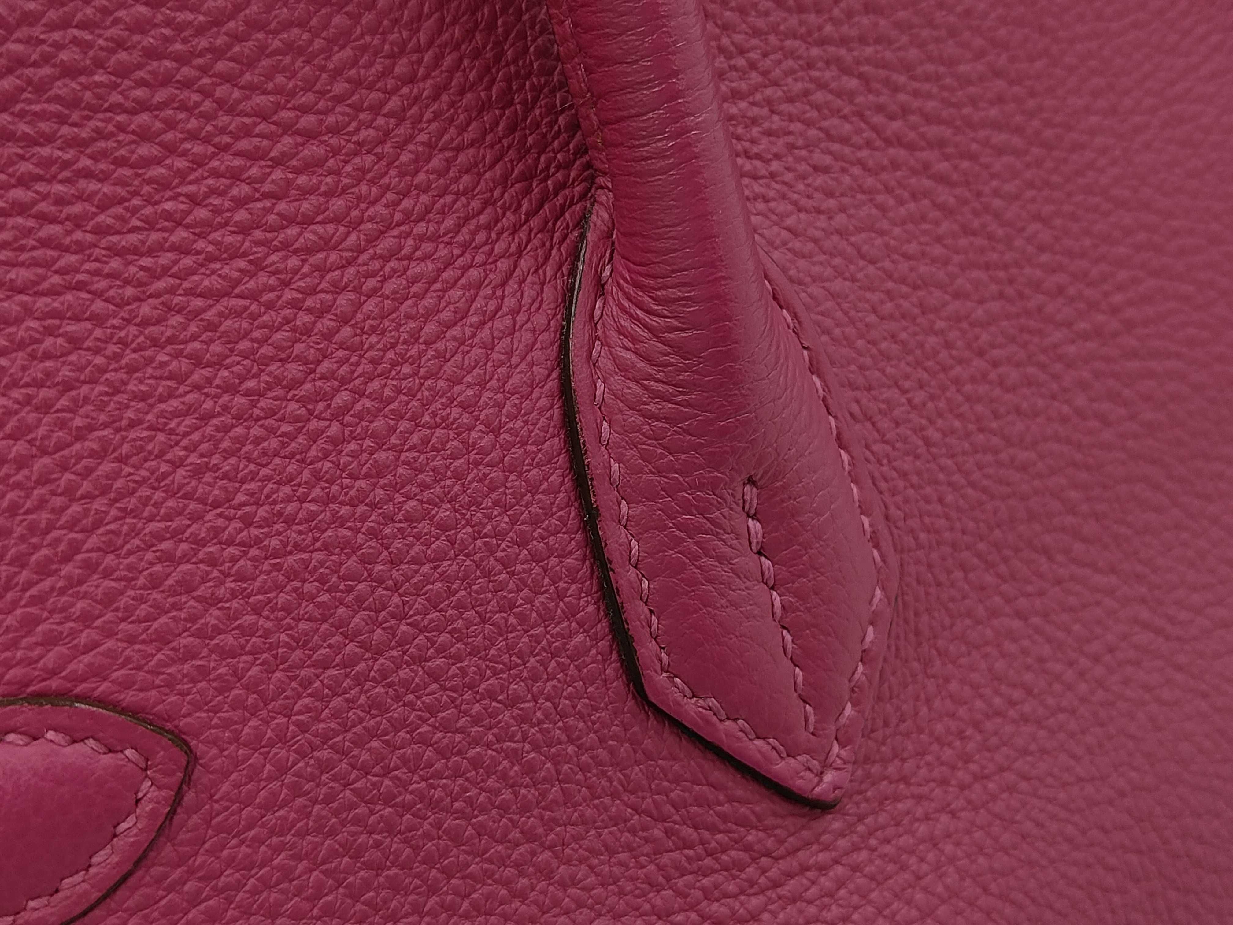 Birkin 35 Togo Tosca Silver Hardware O Stamp Handbag — view 7