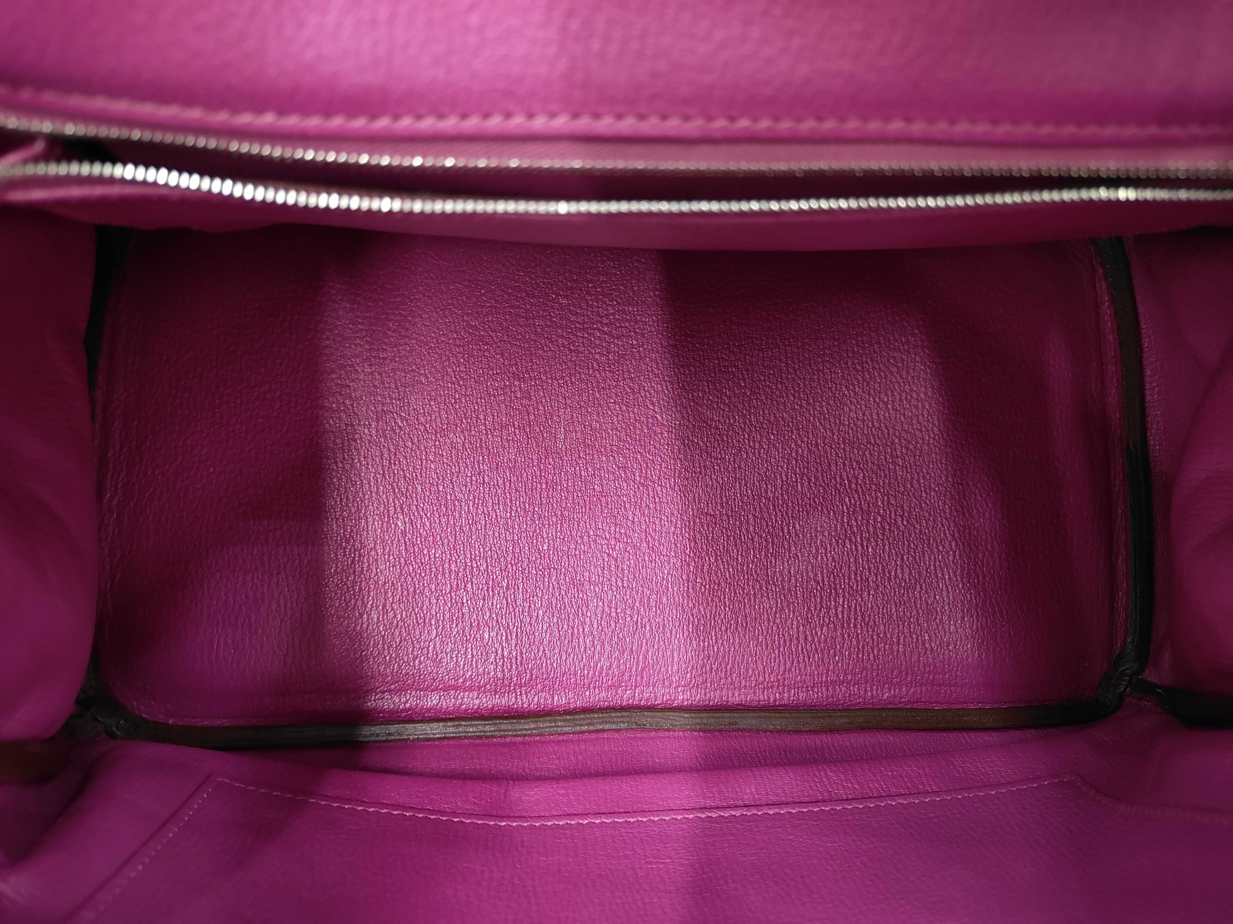 Birkin 35 Togo Tosca Silver Hardware O Stamp Handbag — view 8