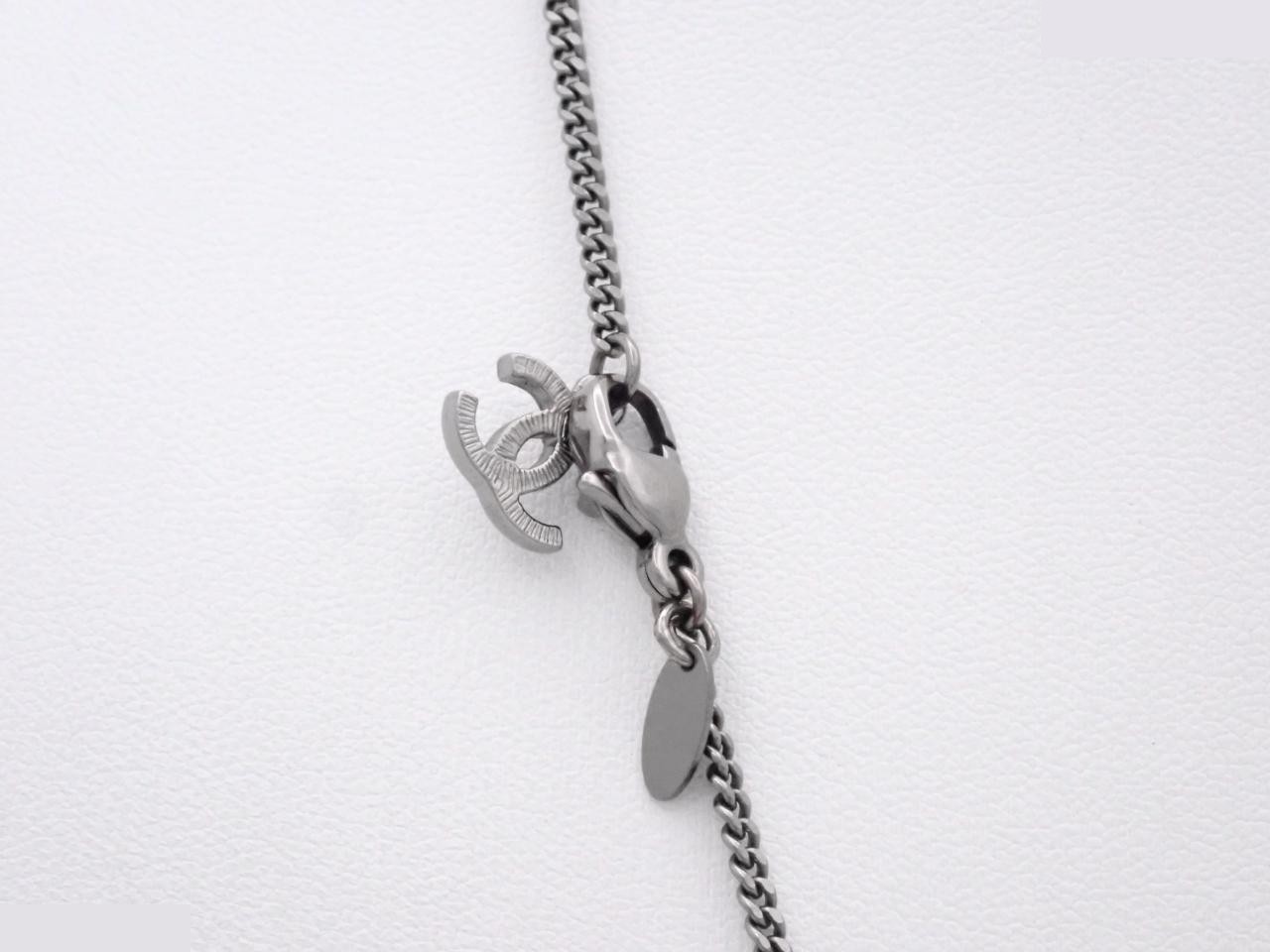 Necklace, Coco Mark Rhinestone Necklace, 09C, Chain approx. 60cm — view 2