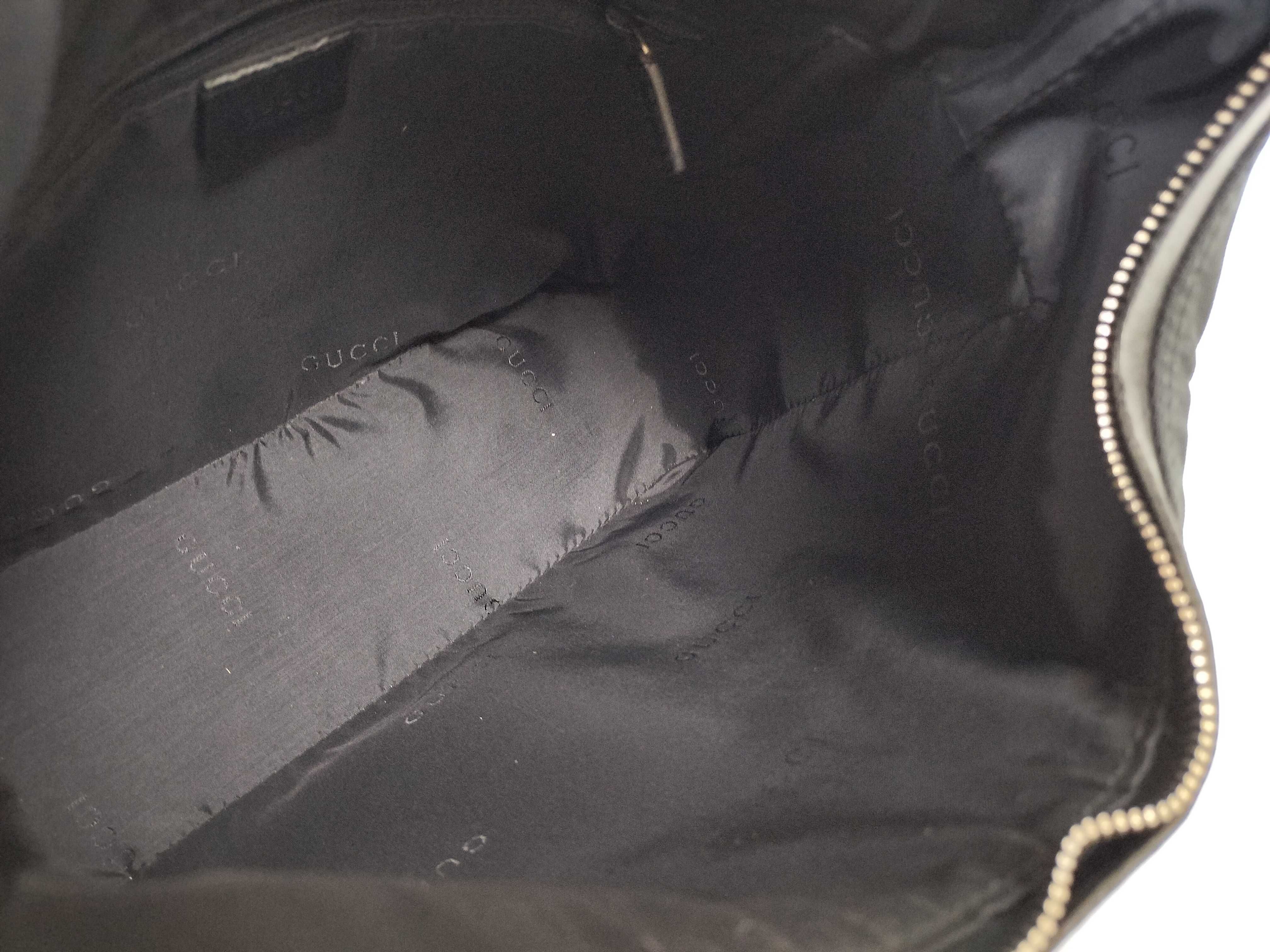 001 3766 Handbag Nylon Leather Black Handbag — view 9