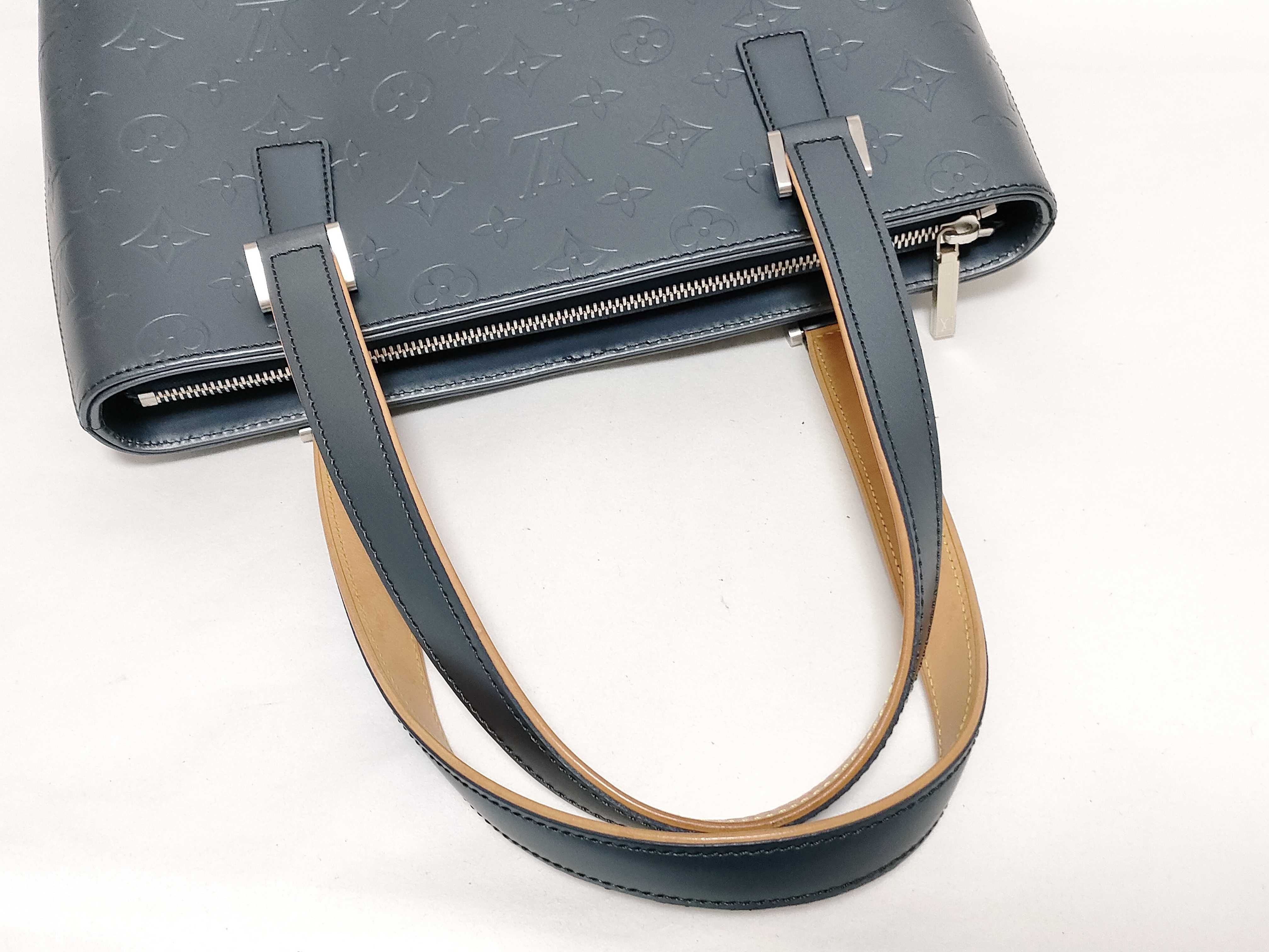 Monogram Matte Tote Bag, Matte Stockton Monogram M55115, with dust bag. — view 3