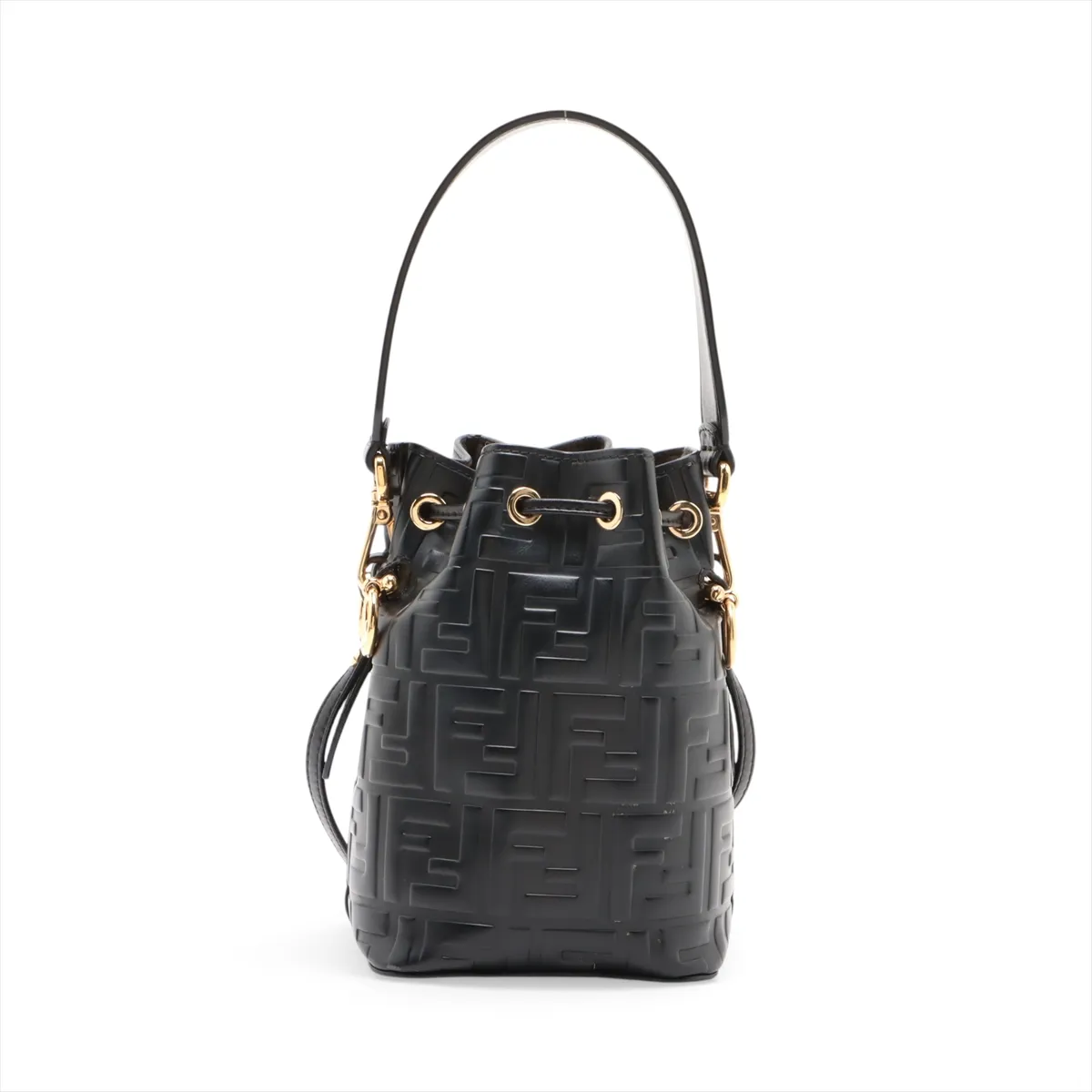 Zucca Montresor Mini Leather 2-Way Handbag, Black 8BS010 — view 2