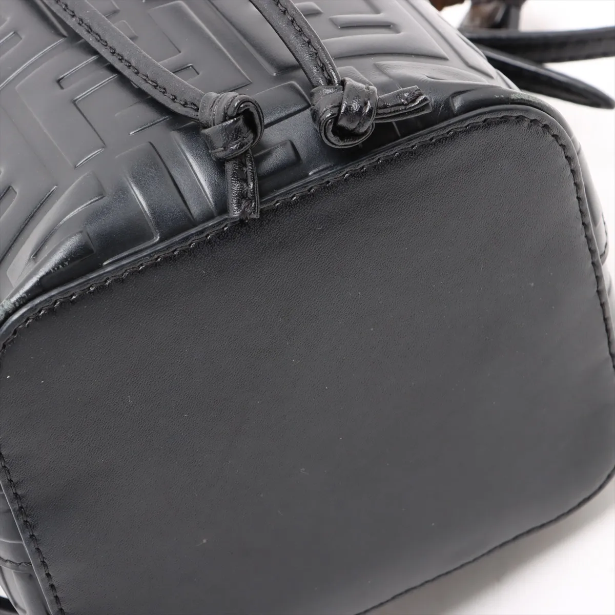 Zucca Montresor Mini Leather 2-Way Handbag, Black 8BS010 — view 11