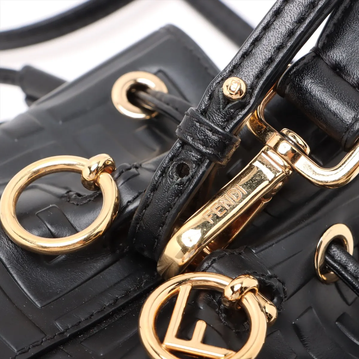 Zucca Montresor Mini Leather 2-Way Handbag, Black 8BS010 — view 12