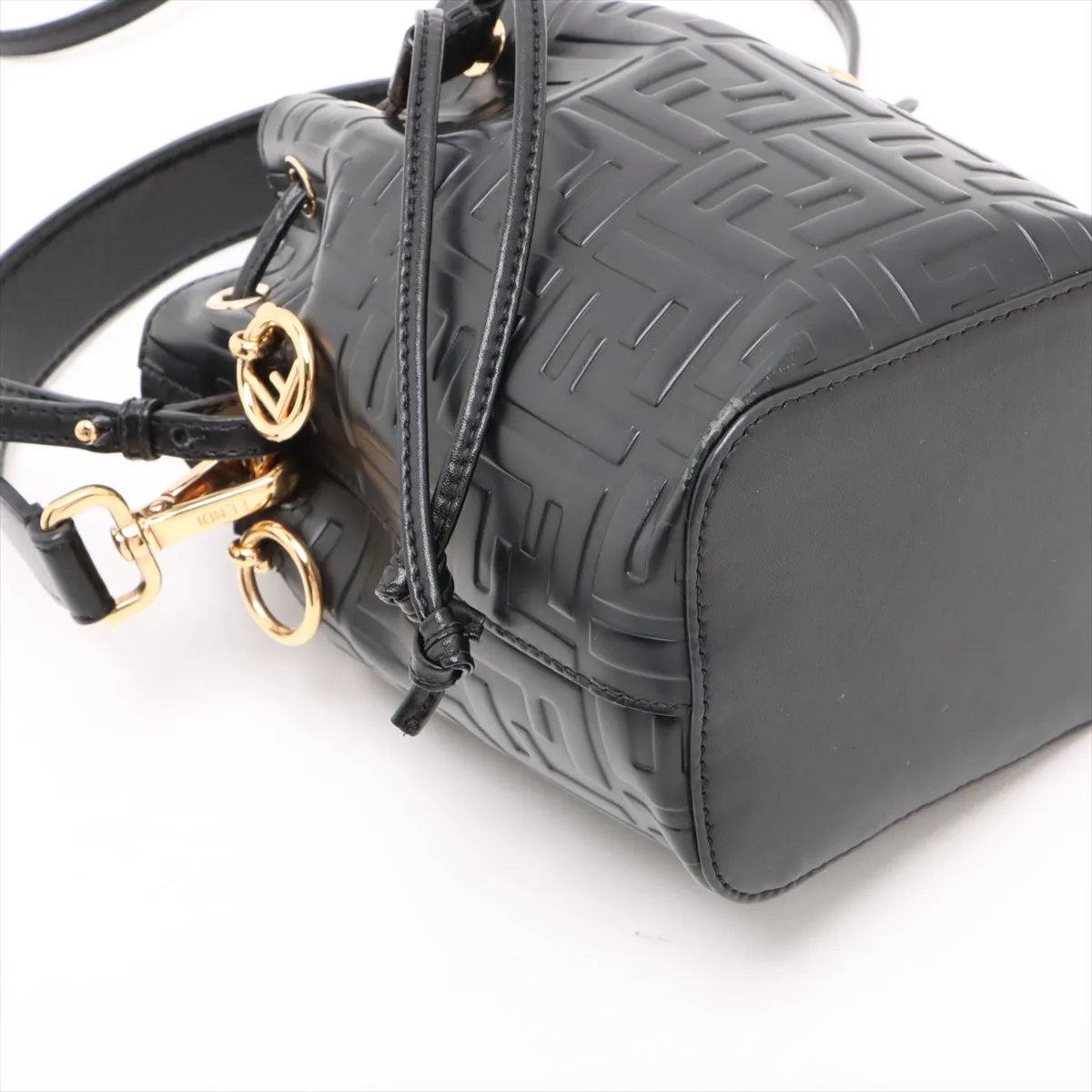 Zucca Montresor Mini Leather 2-Way Handbag, Black 8BS010 — view 4