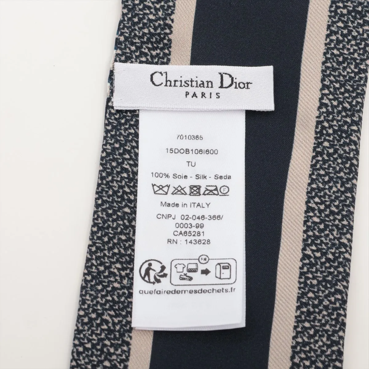 15DOB106I600 Mitzah Scarf, Silk, Navy, — view 3