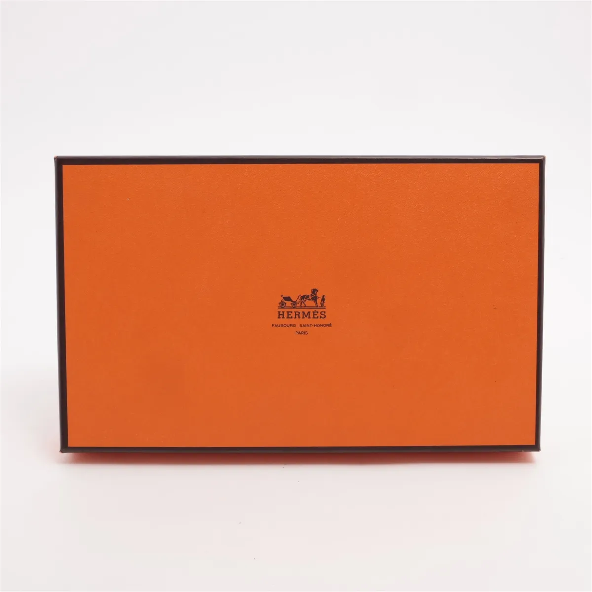 Bearn Soufflé Monochrome Veau Epsom Long Wallet Orange Silver Hardware Q:2013 — view 10