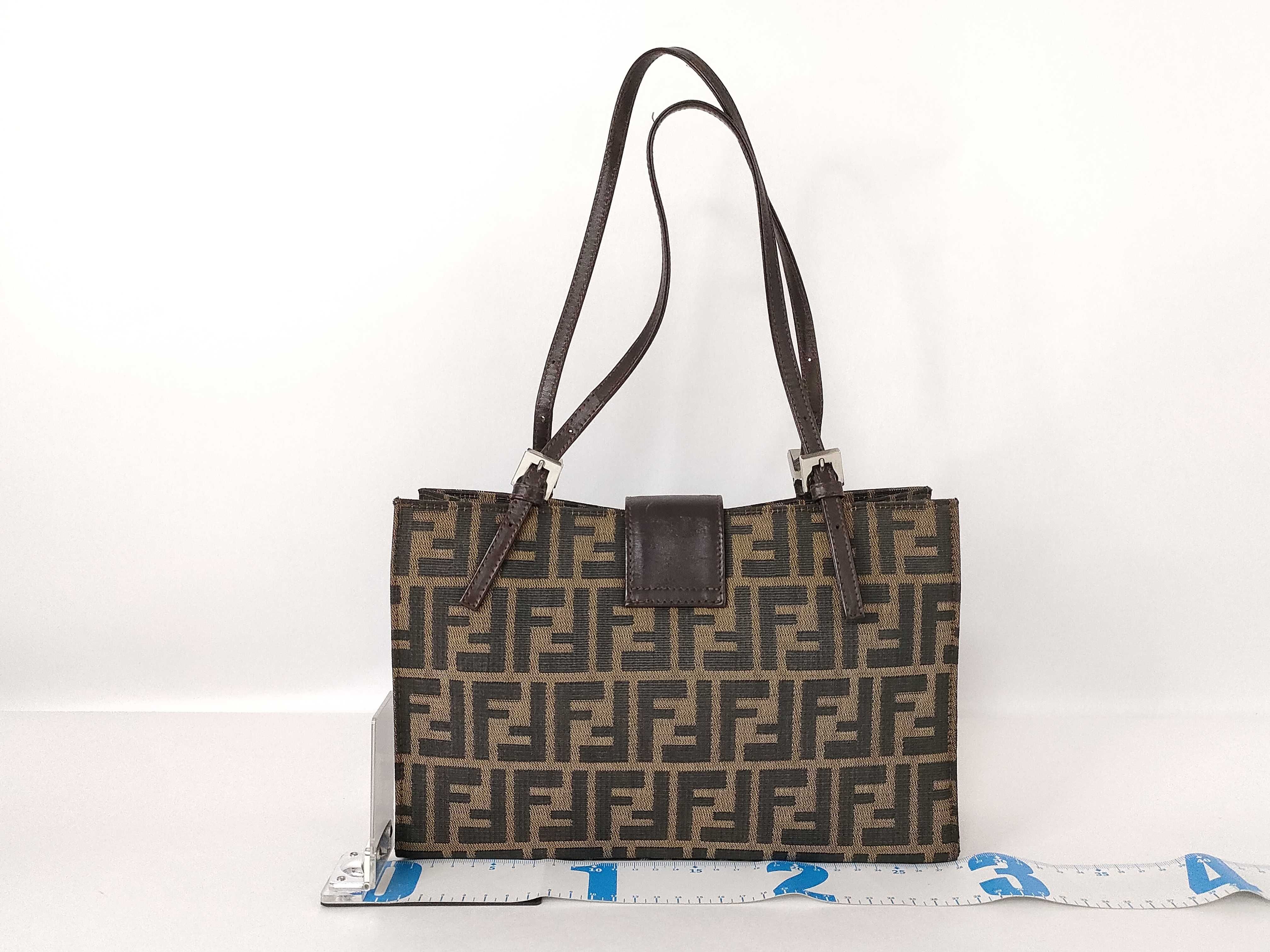 Zucca pattern Fendi Zucca handbag Nylon canvas handbag — view 2