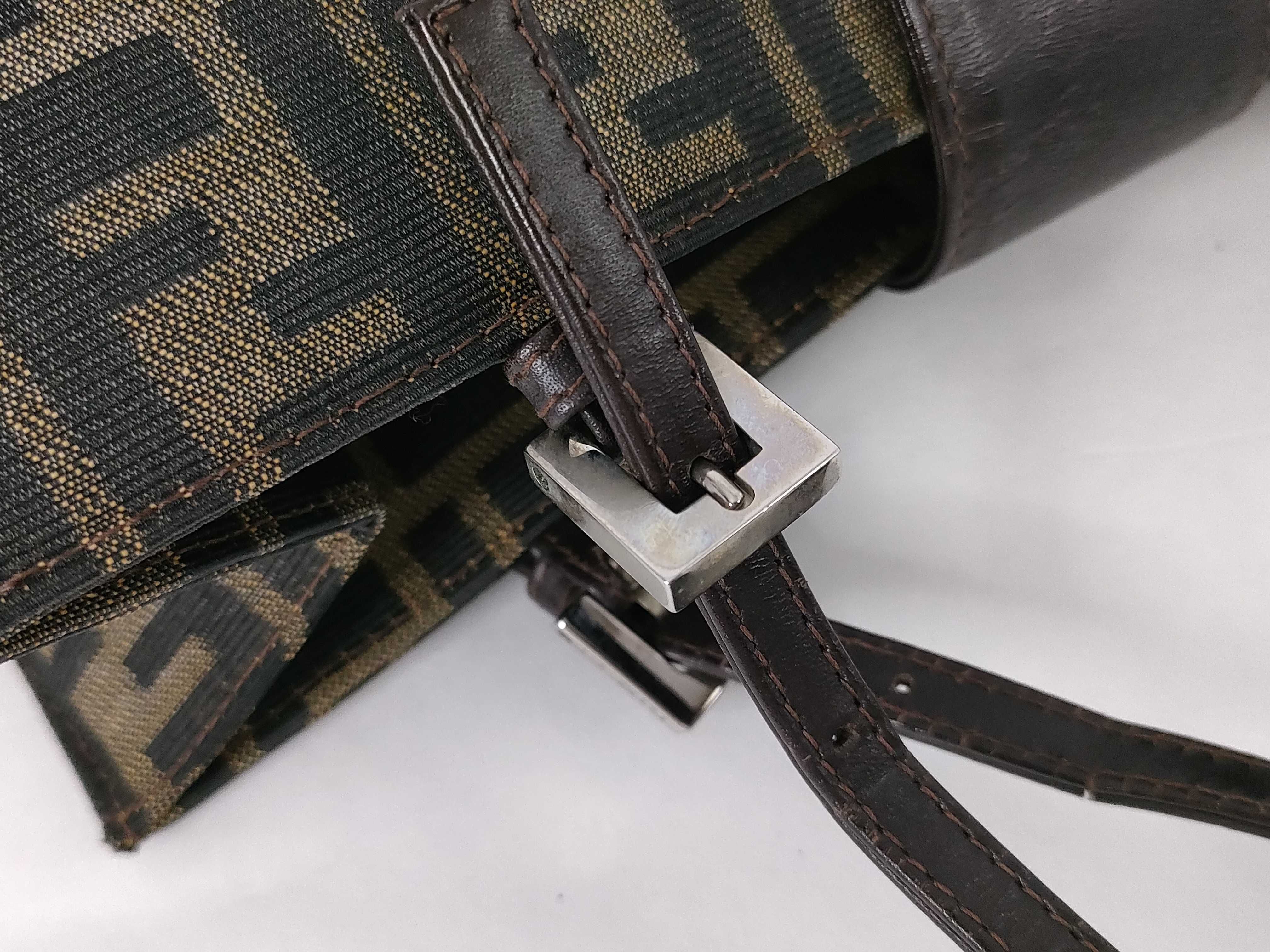 Zucca pattern Fendi Zucca handbag Nylon canvas handbag — view 5