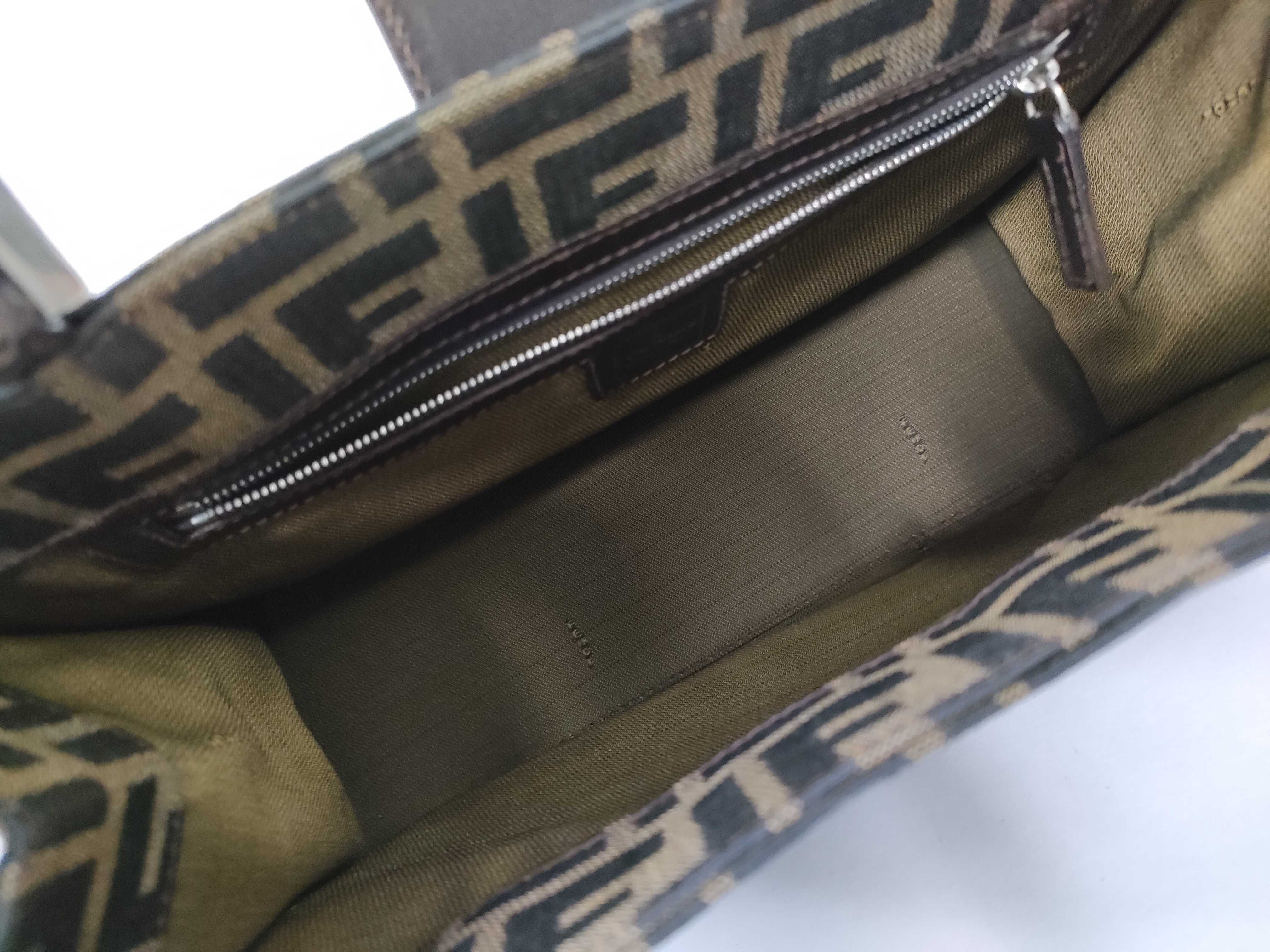 Zucca pattern Fendi Zucca handbag Nylon canvas handbag — view 8