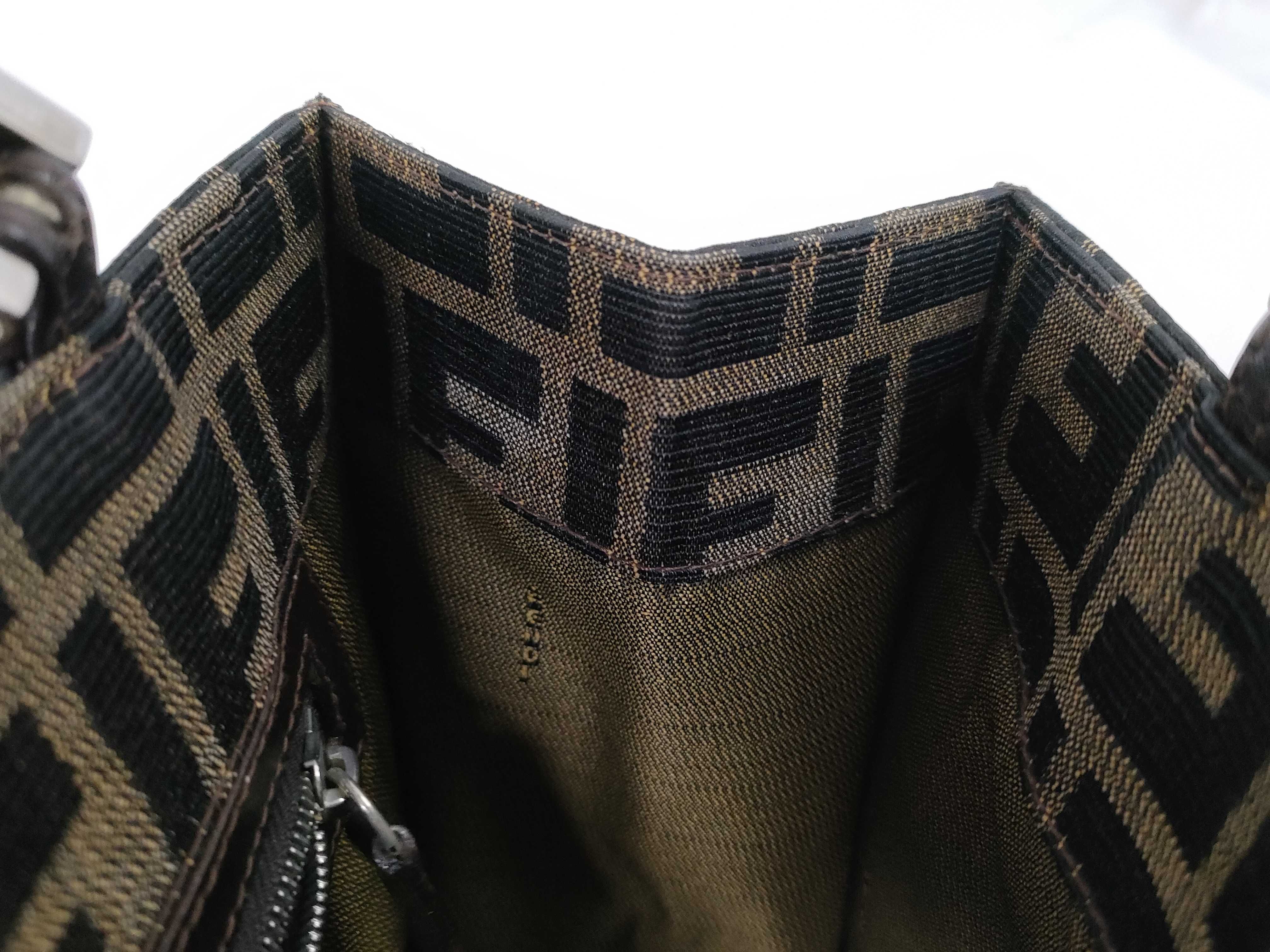 Zucca pattern Fendi Zucca handbag Nylon canvas handbag — view 9