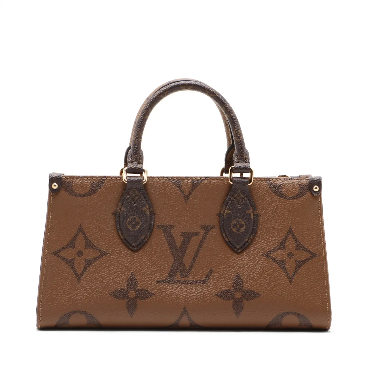 Giant Monogram Reverse OnTheGo EW M46653 Brown (RFID detected) — view 3
