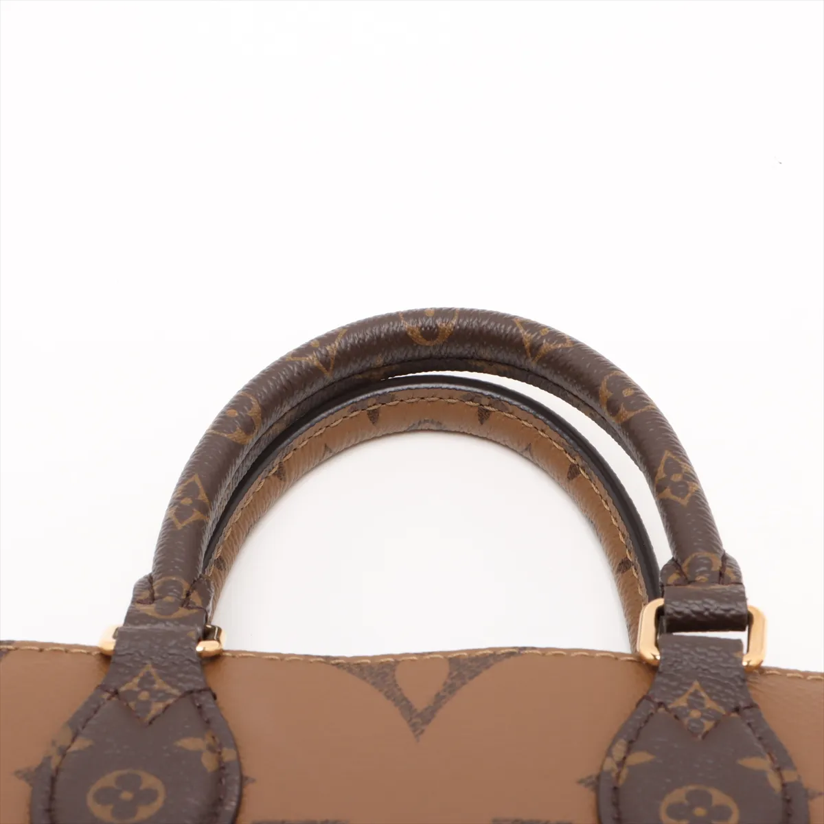 Giant Monogram Reverse OnTheGo EW M46653 Brown (RFID detected) — view 7