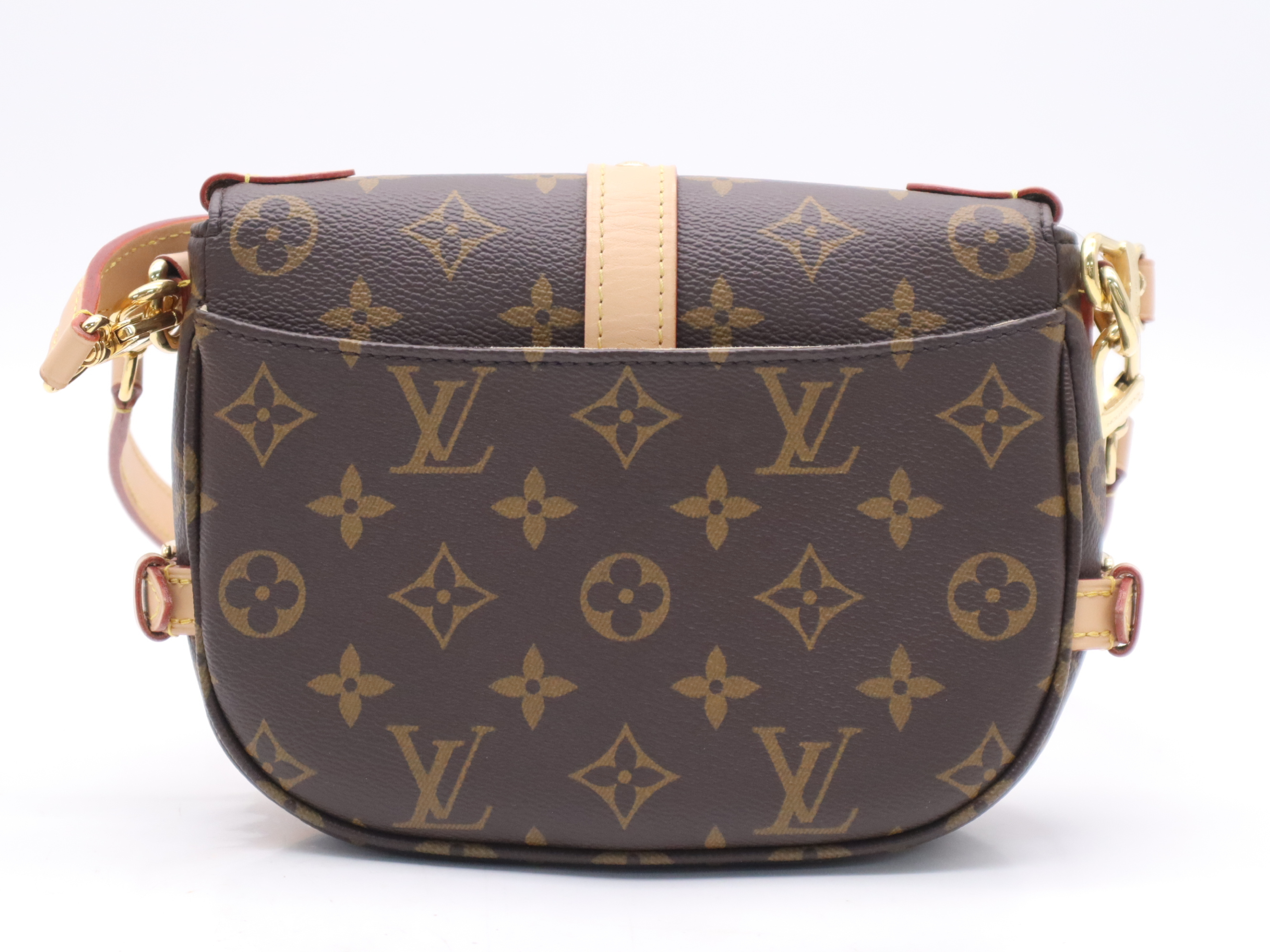 M46740 Monogram Saumur BB Handbag with 2 Shoulder Straps, RFID verified. — view 2
