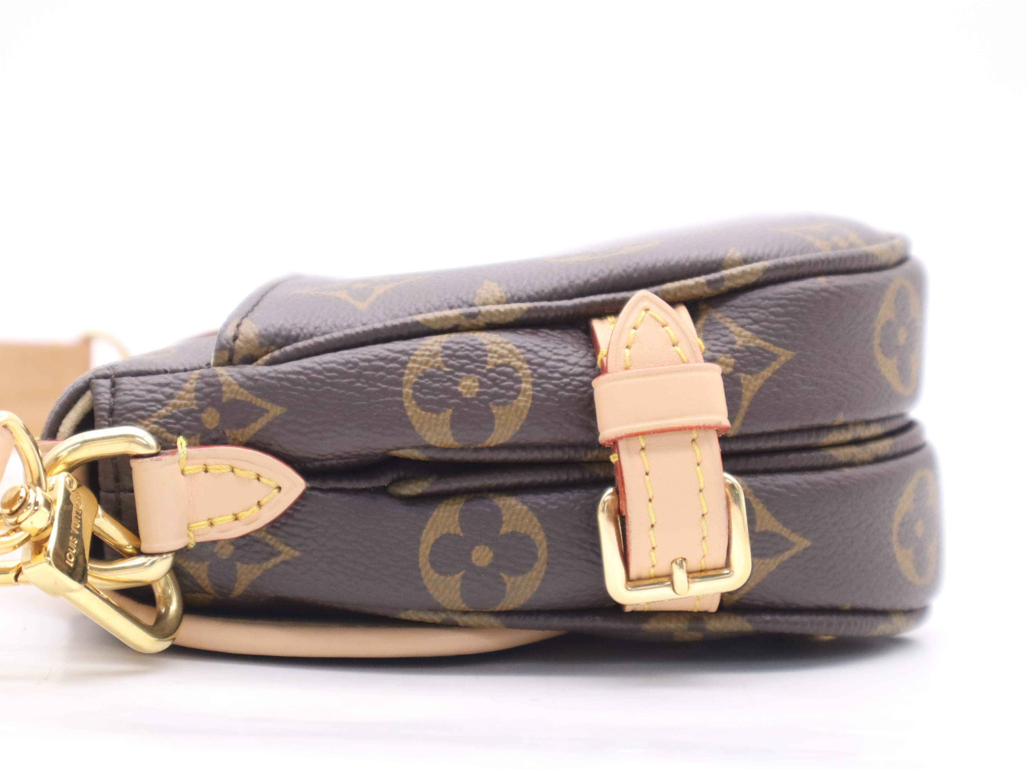 M46740 Monogram Saumur BB Handbag with 2 Shoulder Straps, RFID verified. — view 3