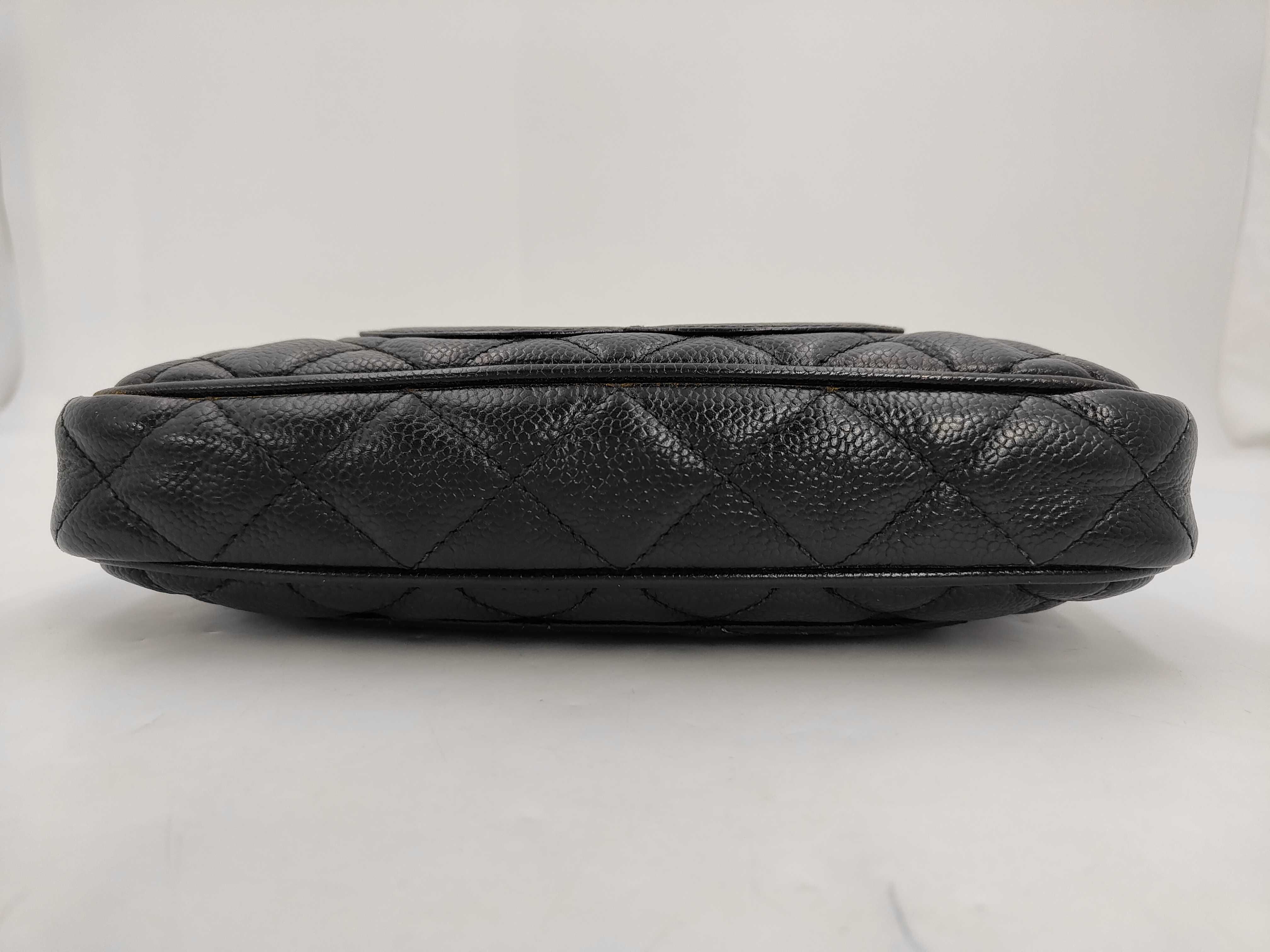 Grained Calfskin Black Shoulder Bag — view 3