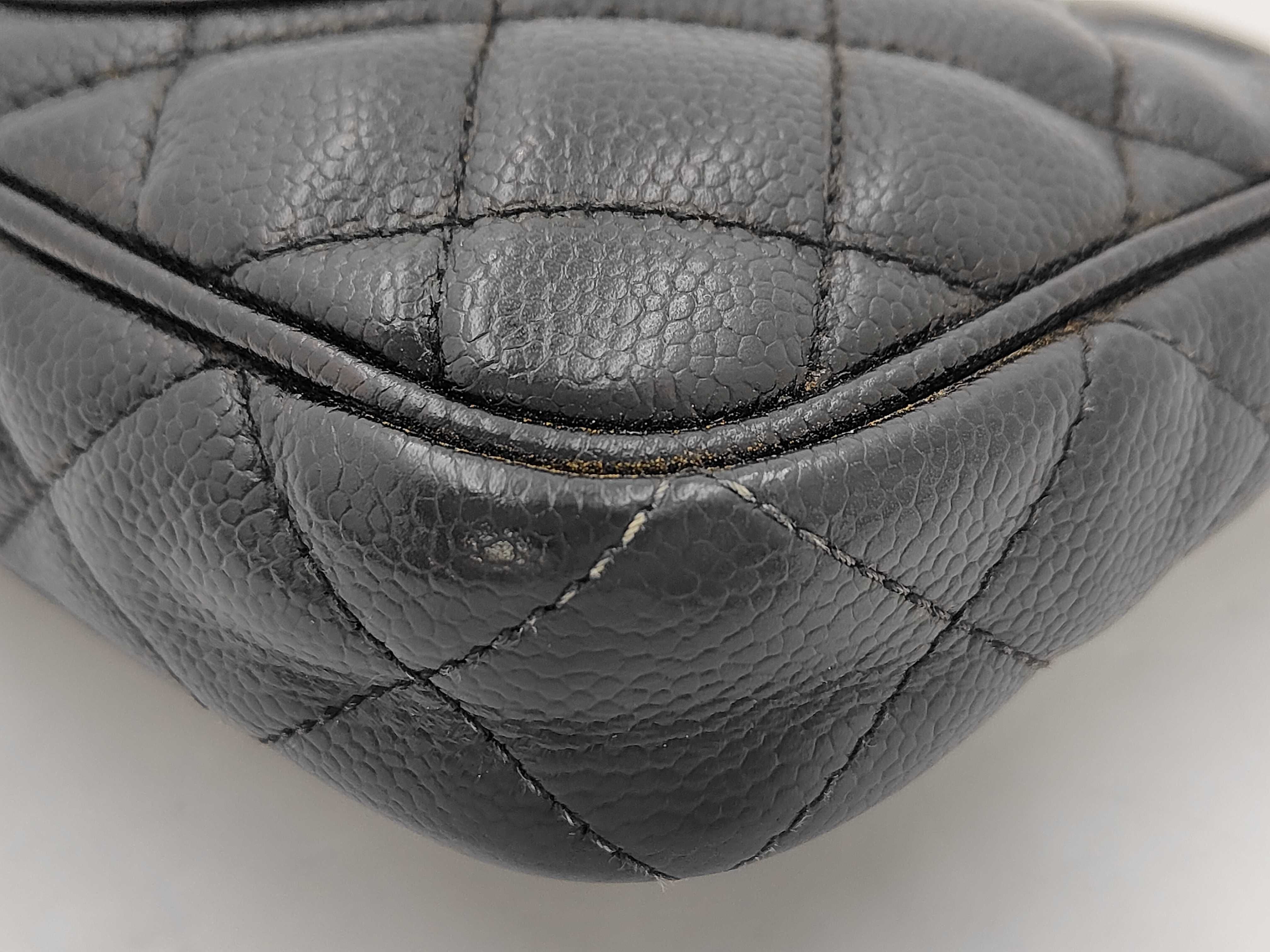 Grained Calfskin Black Shoulder Bag — view 4