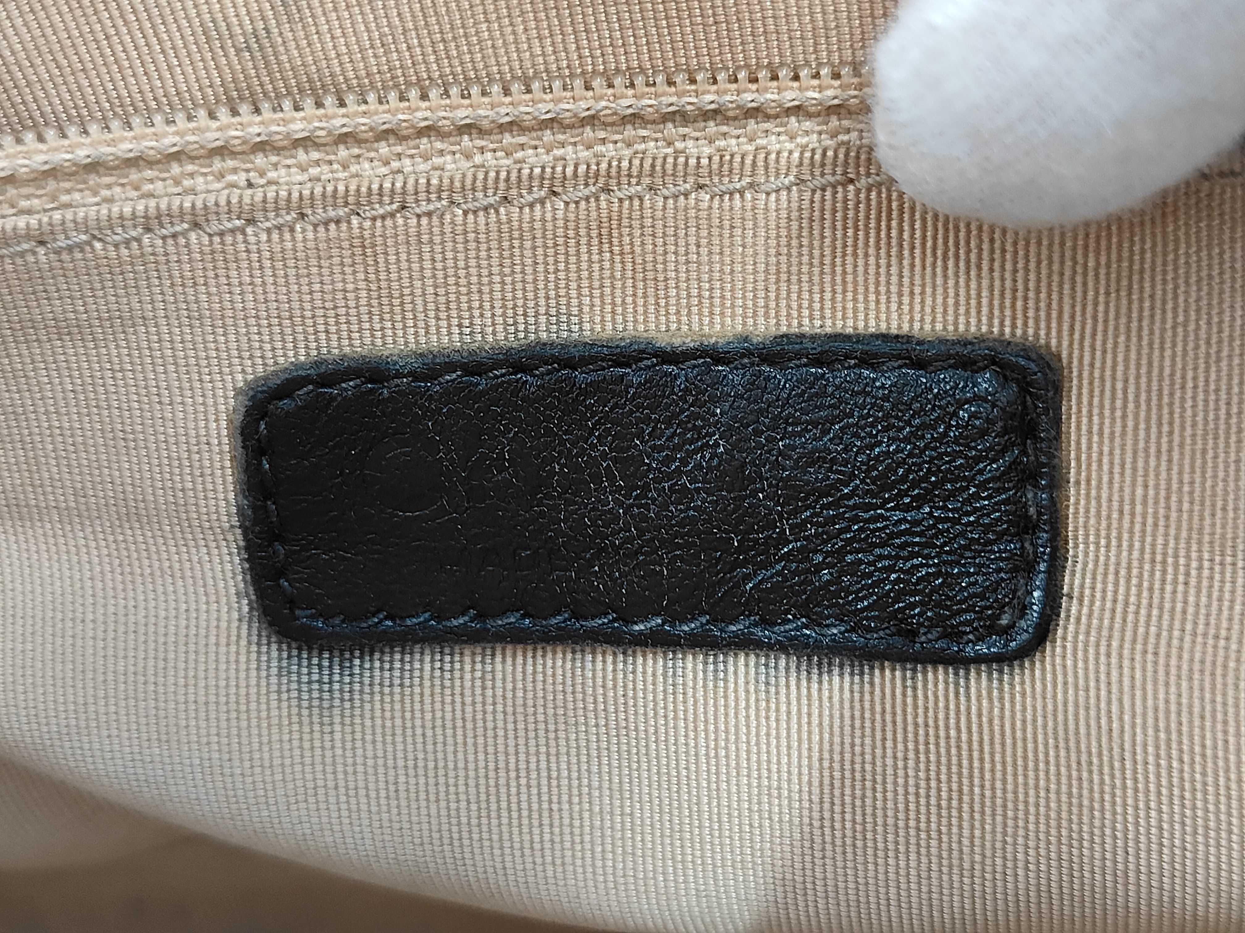 Grained Calfskin Black Shoulder Bag — view 10