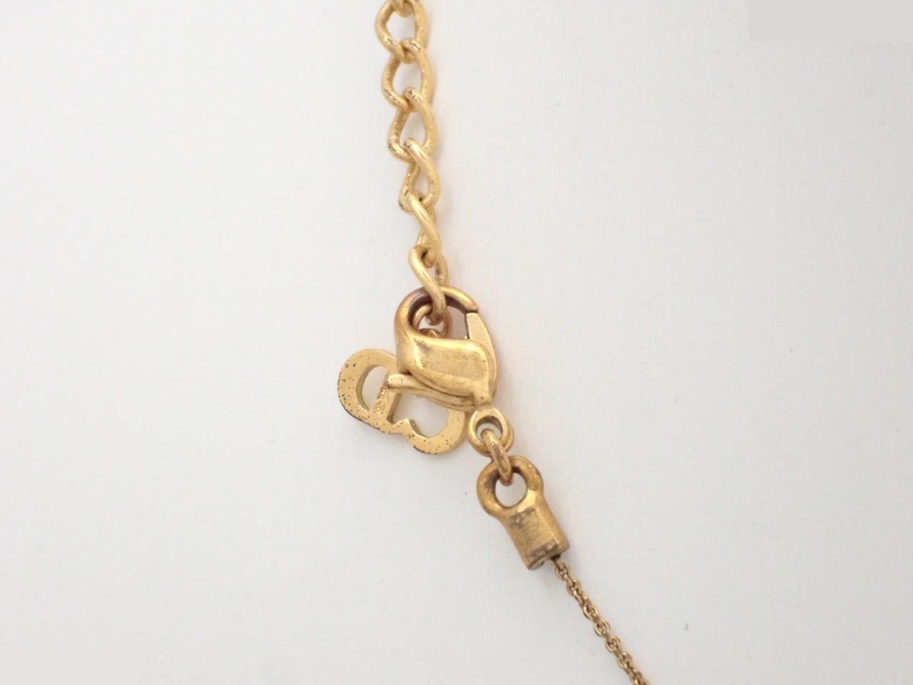 CD logo GP necklace, chain approximately 44cm — view 2