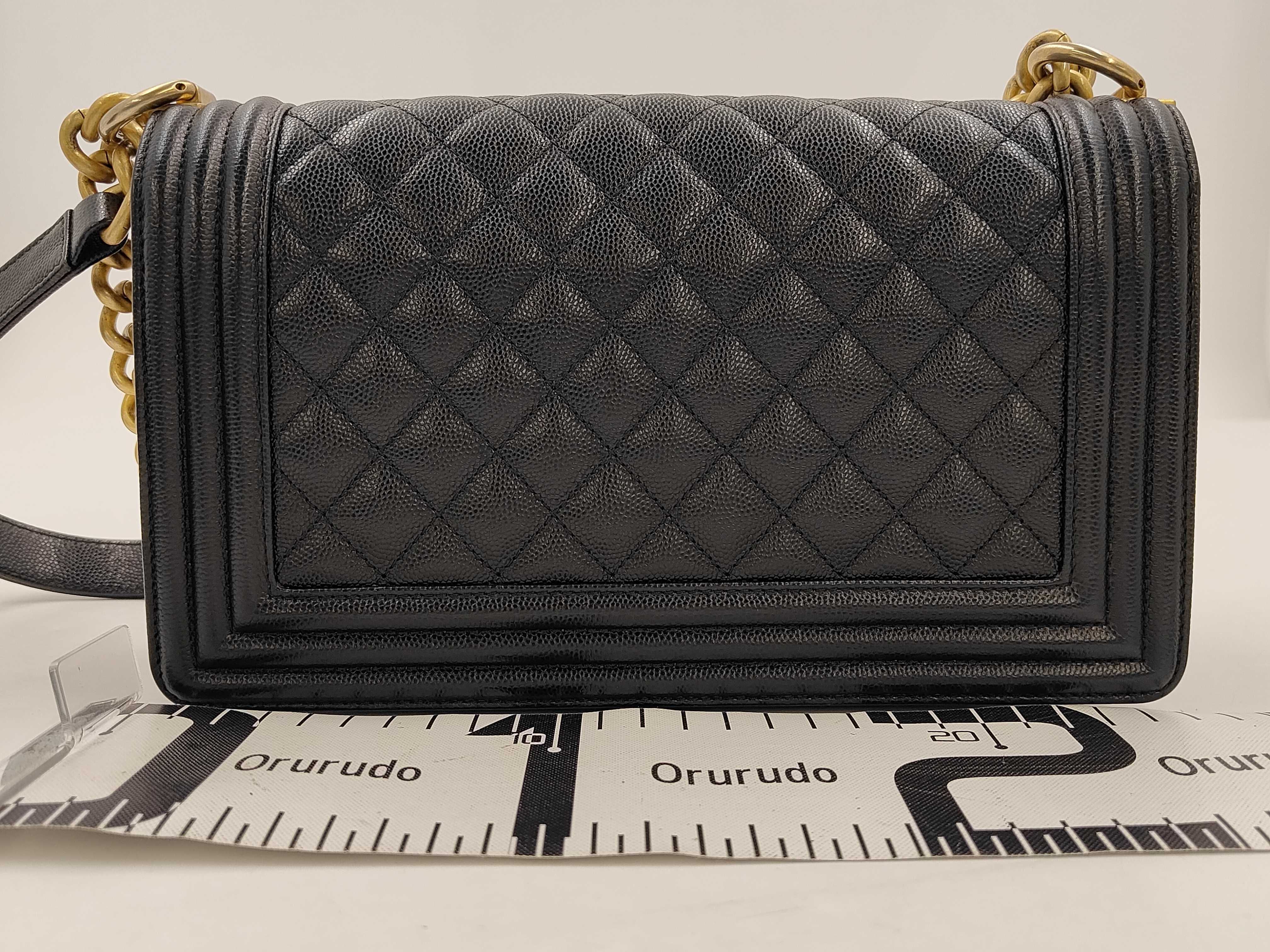 Leboy Medium Shoulder Bag, Black with Gold Buckle — view 2