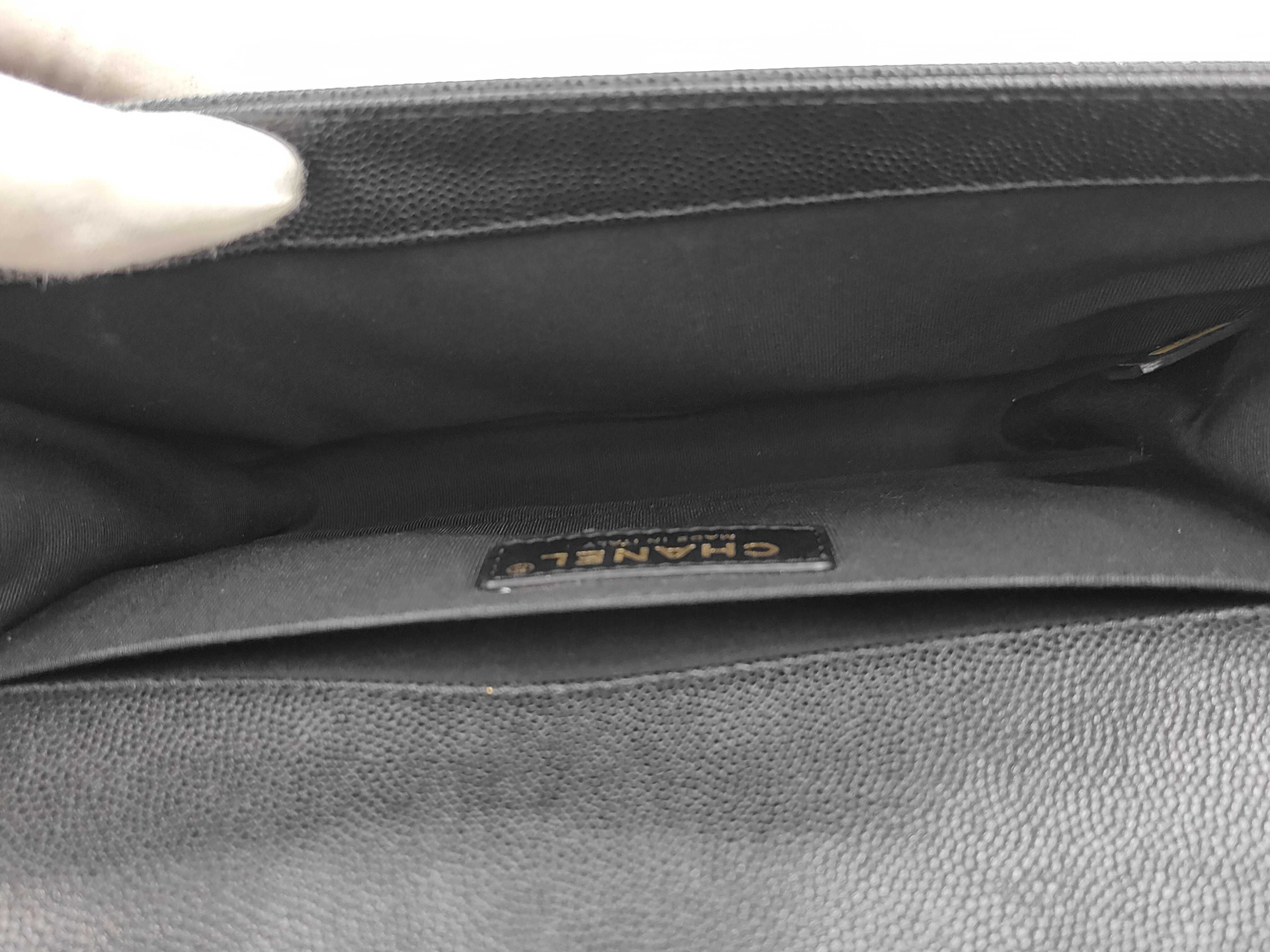 Leboy Medium Shoulder Bag, Black with Gold Buckle — view 9