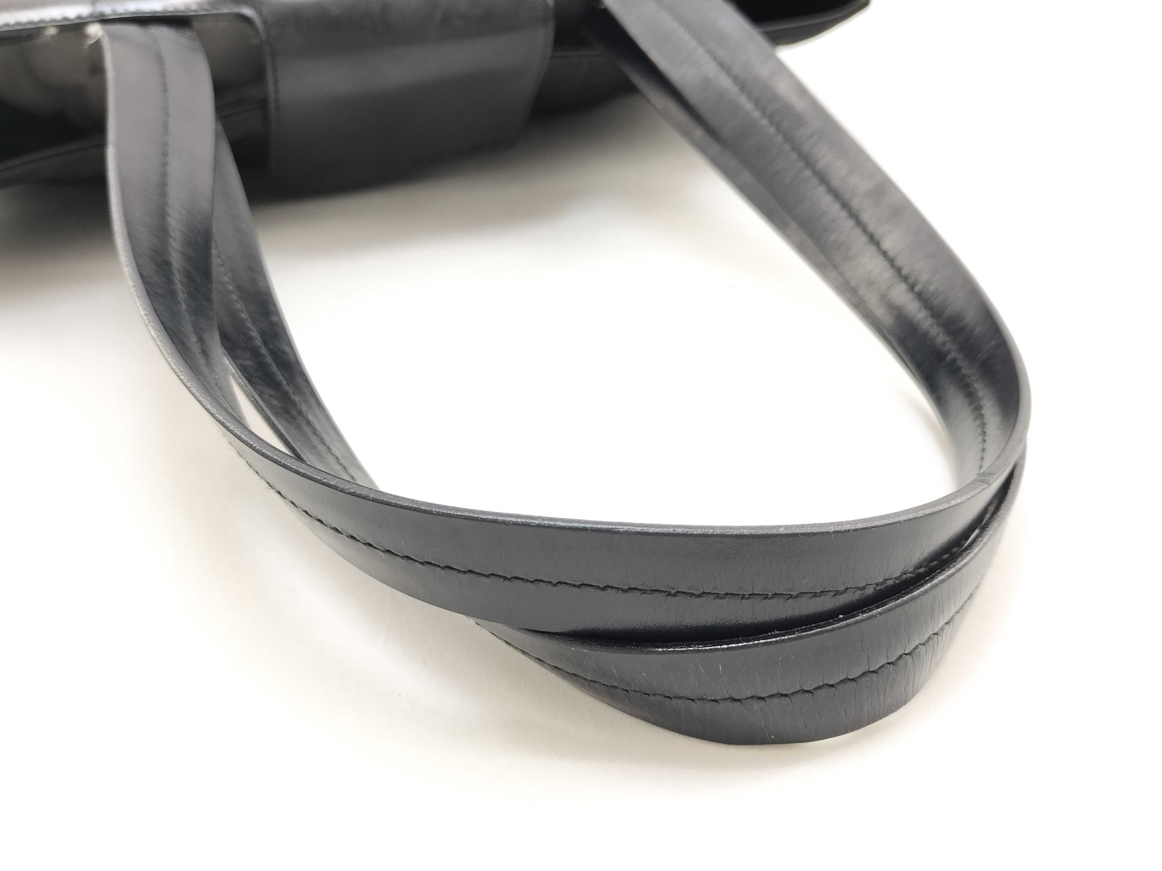 Nylon Prada Nylon x Leather Black Tote Bag — view 7