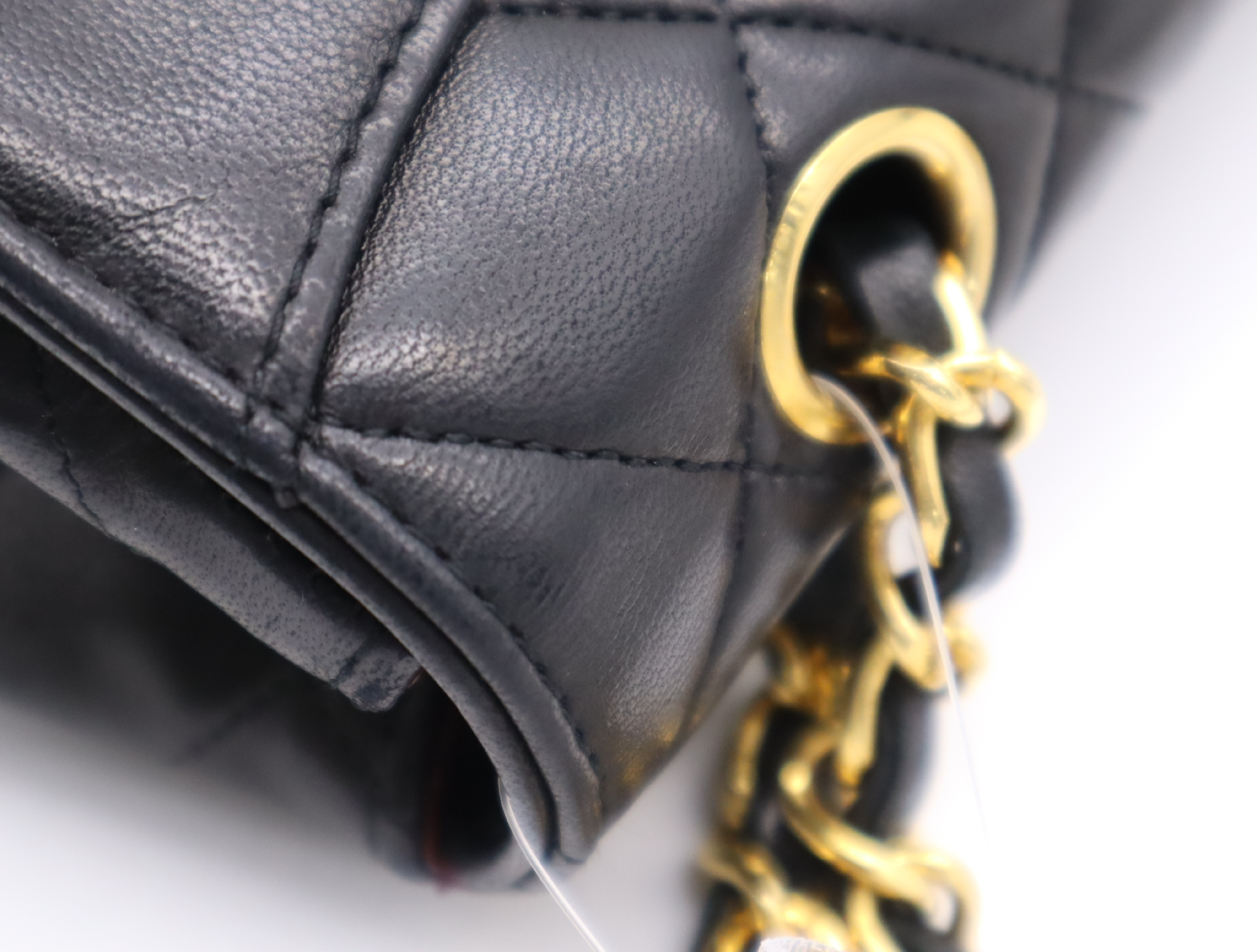Lambskin Matelassé 24 S Flap Double Chain Turnlock Chain Shoulder Bag Black Gold Hardware with Pouch and Card, Seal Included 1473705 Shoulder Bag — view 8