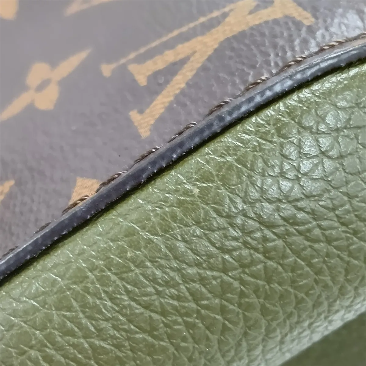 Monogram Fold Tote PM M45388 Brown x Beige x Khaki (RFID detected) — view 12