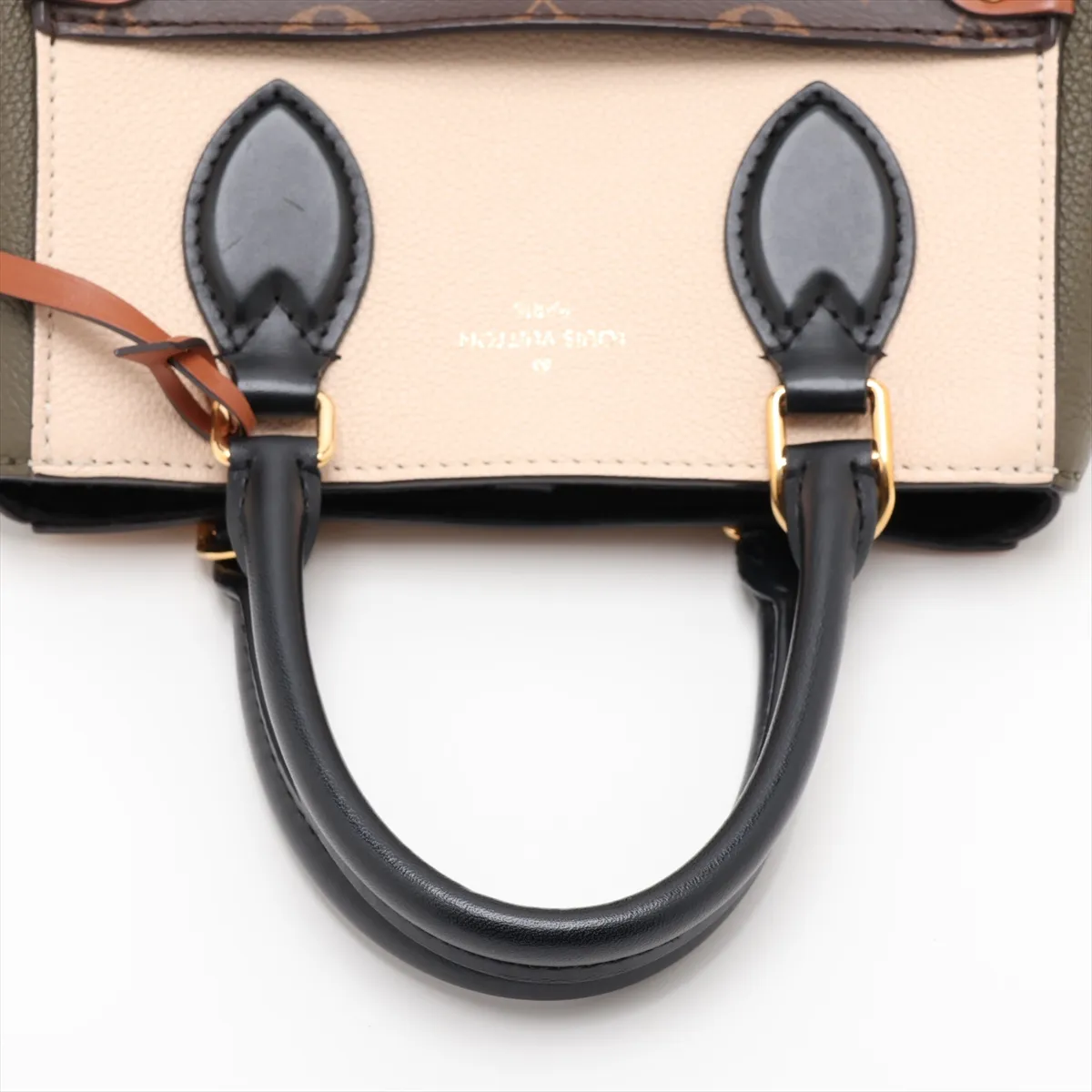 Monogram Fold Tote PM M45388 Brown x Beige x Khaki (RFID detected) — view 5