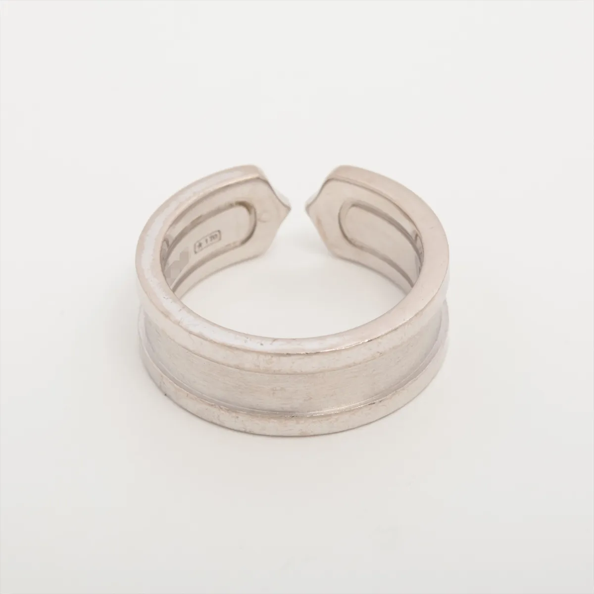 C2 Ring 750(WG) 7.4g 48 CO0240 Damaged Hallmark Crushed — view 2