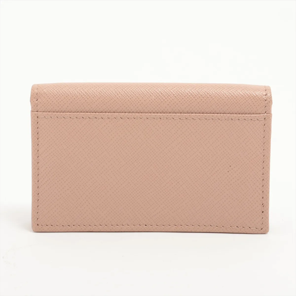 Saffiano Metal Leather Card Case Pink — view 2