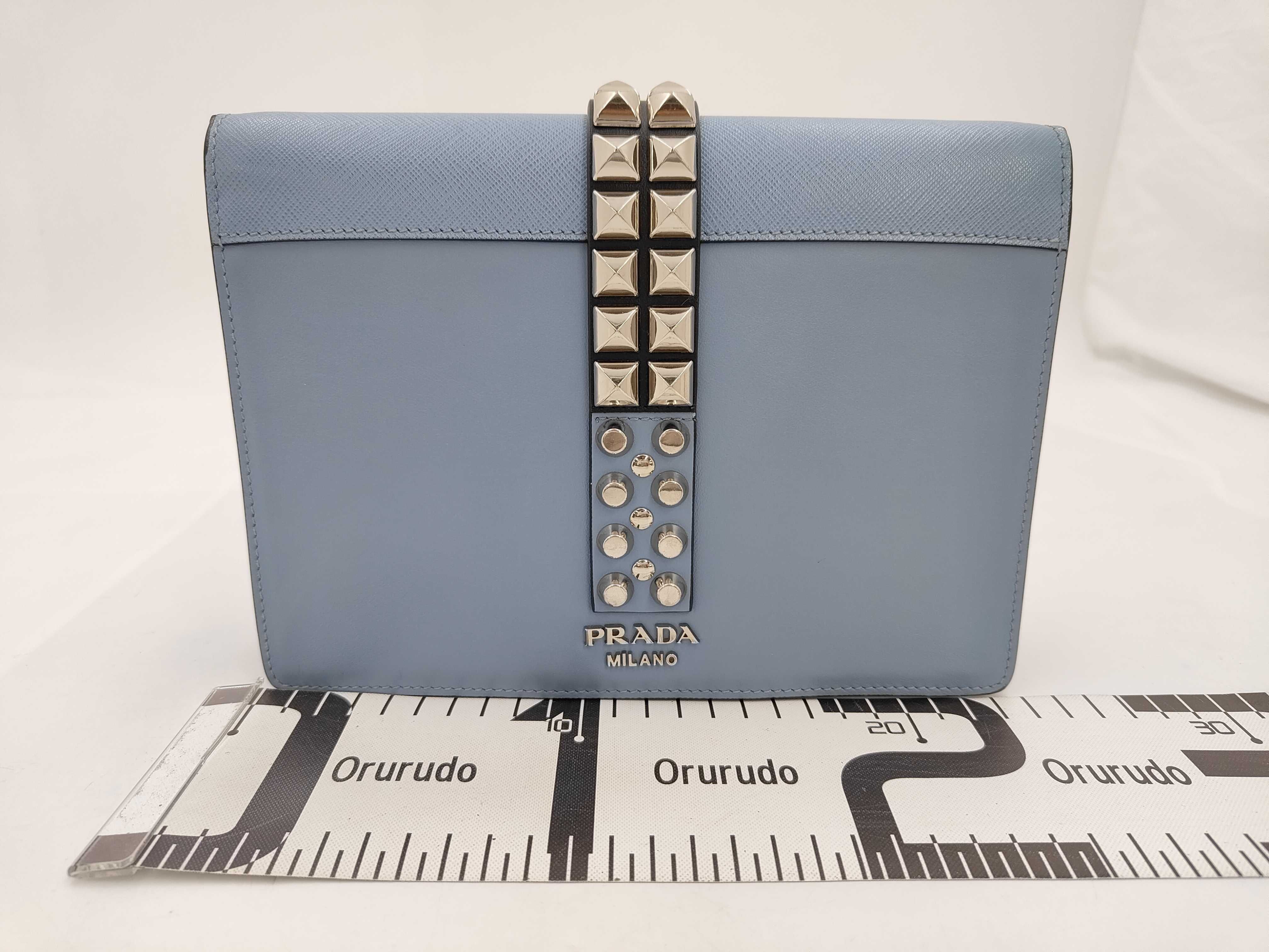 1BD120 Electra Studded Leather Shoulder Bag — view 2