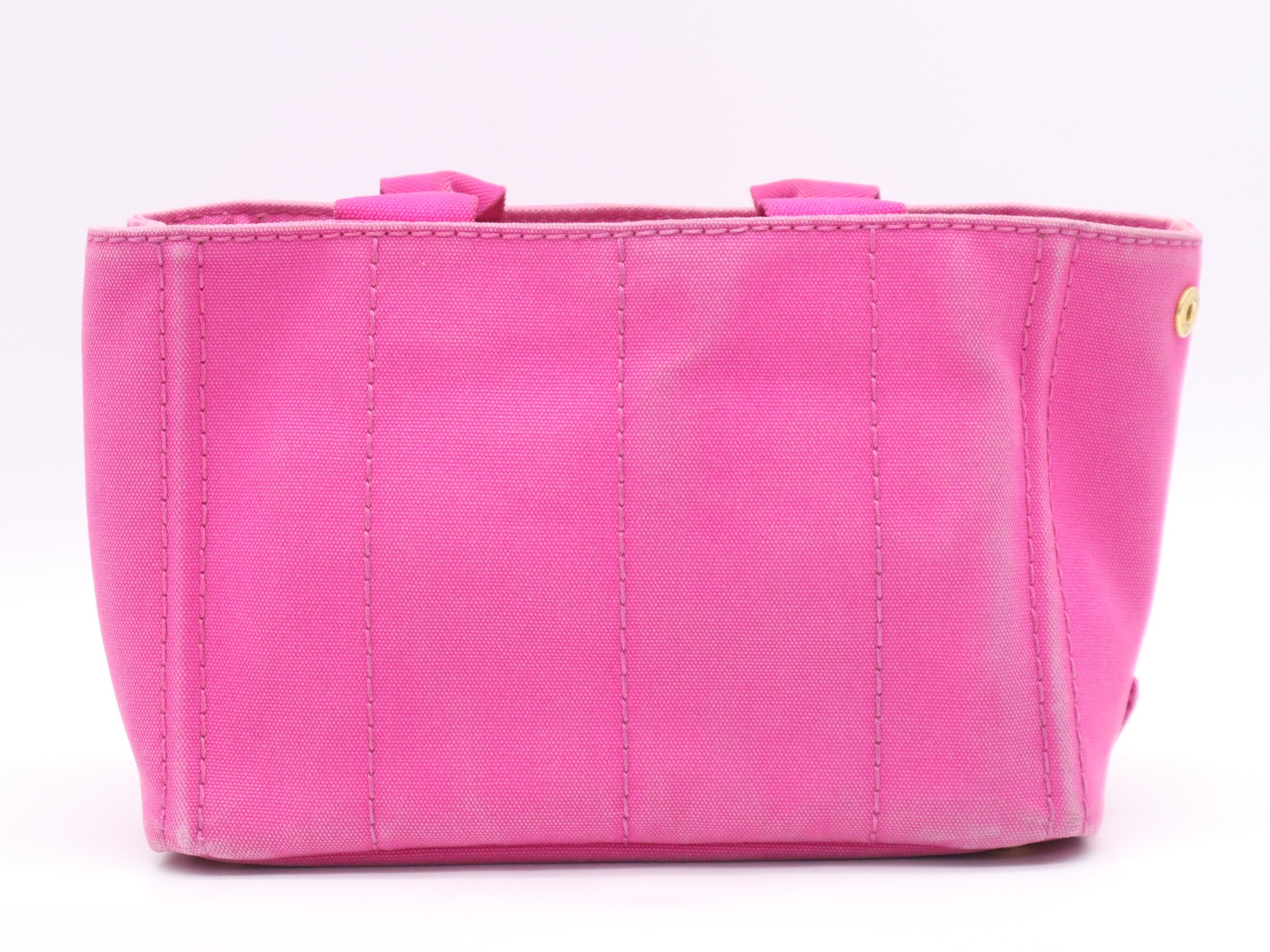 Canvas Canapa Tote Bag, with Guarantee Card, Pink — view 2
