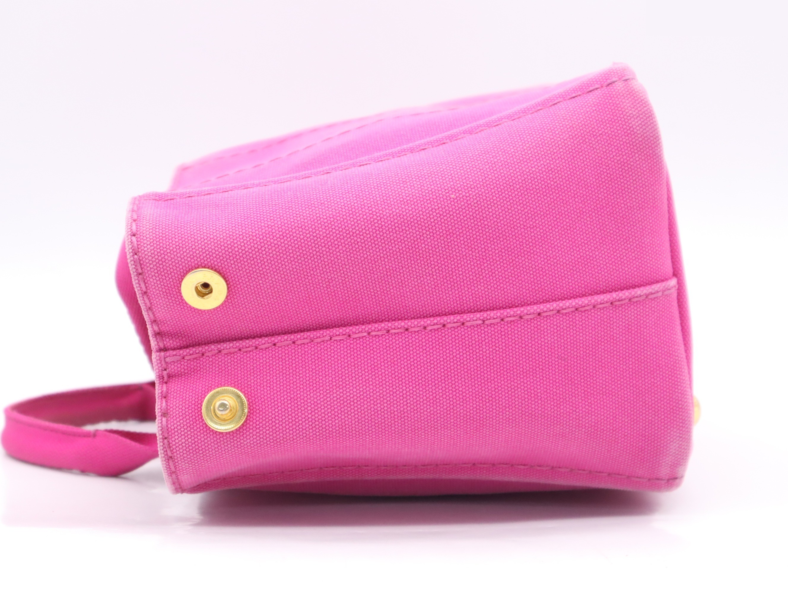Canvas Canapa Tote Bag, with Guarantee Card, Pink — view 3
