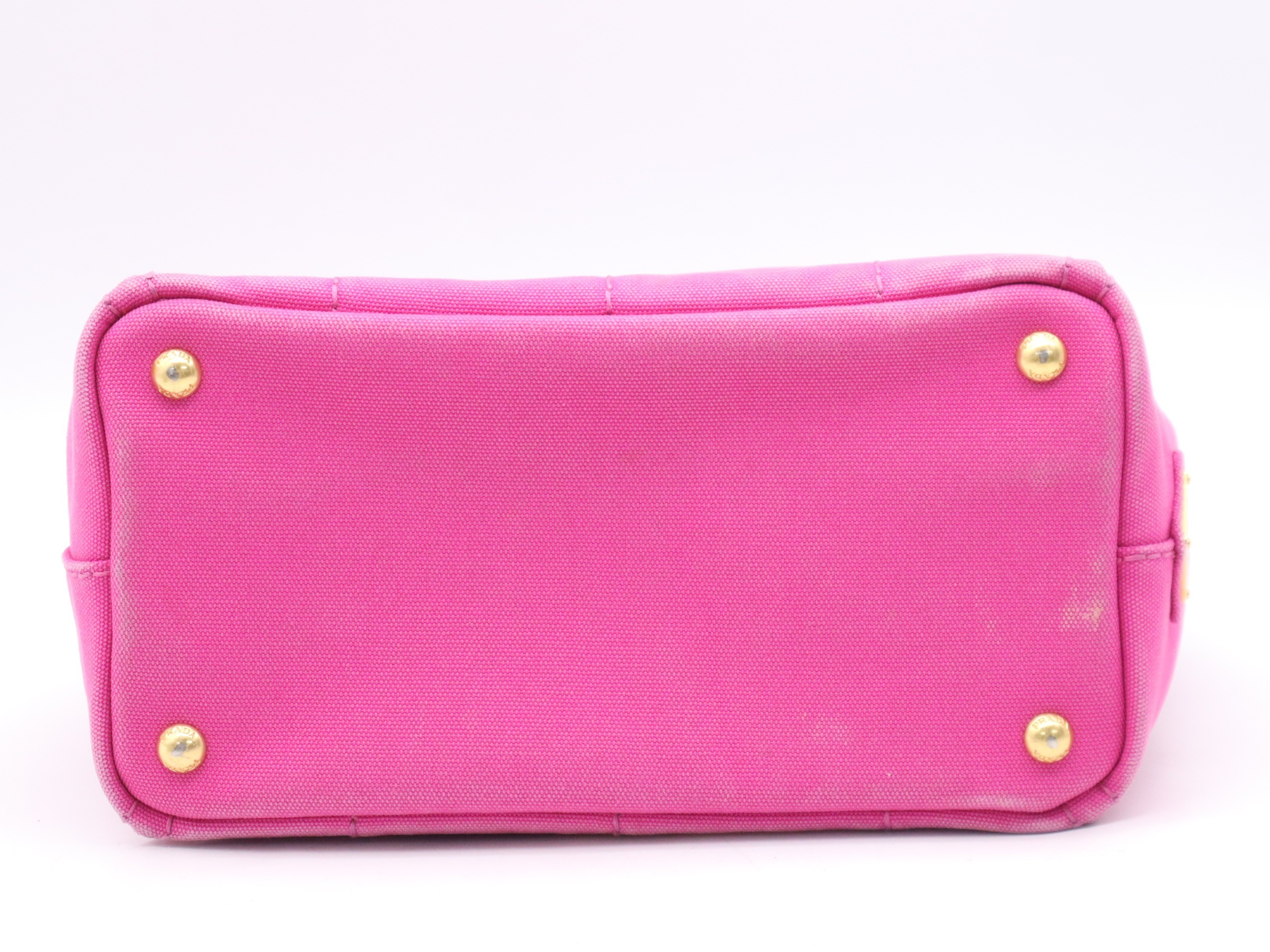 Canvas Canapa Tote Bag, with Guarantee Card, Pink — view 4