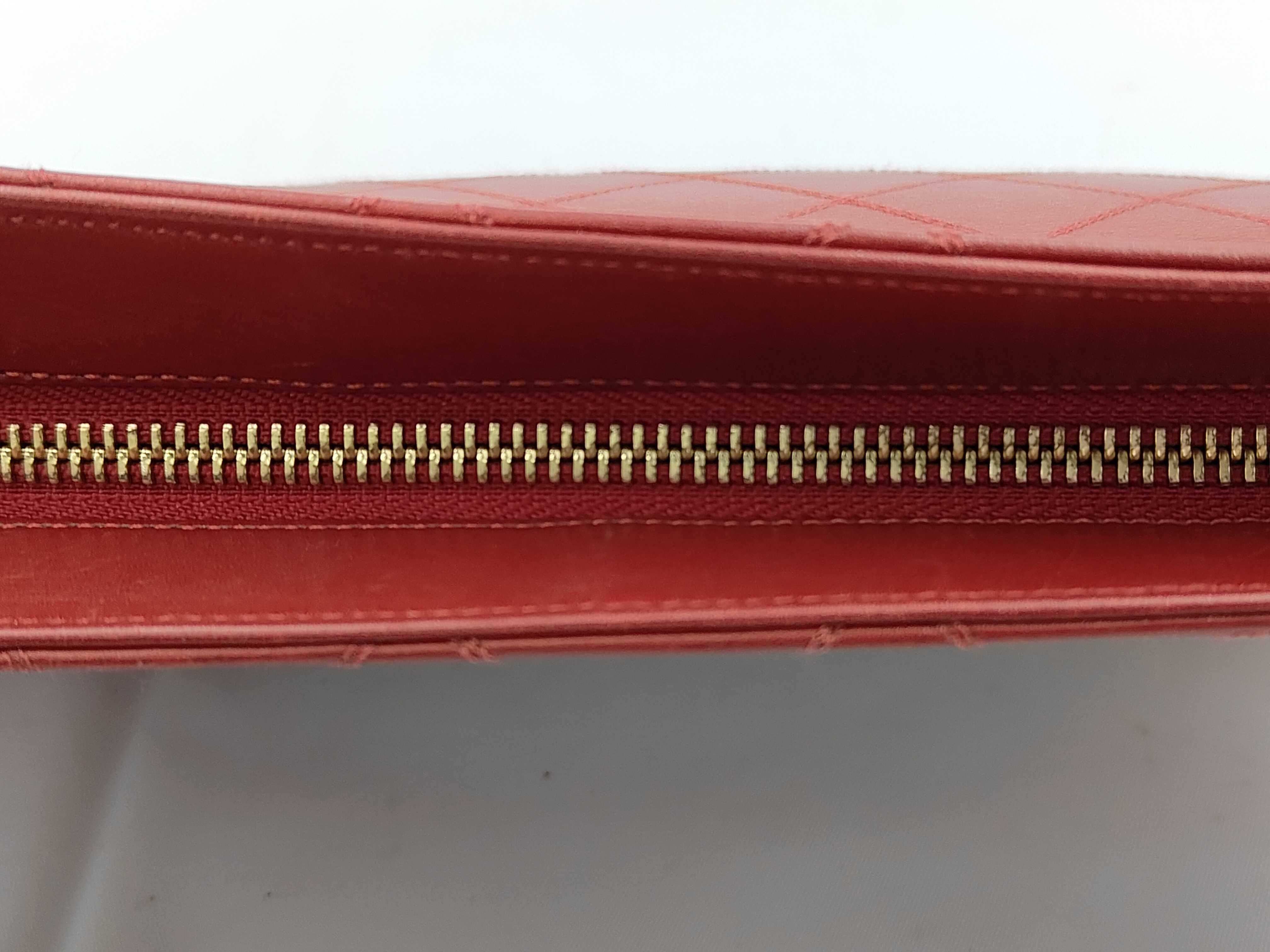 Matelassé Lambskin Clutch Bag with Gold and Silver Hardware — view 3