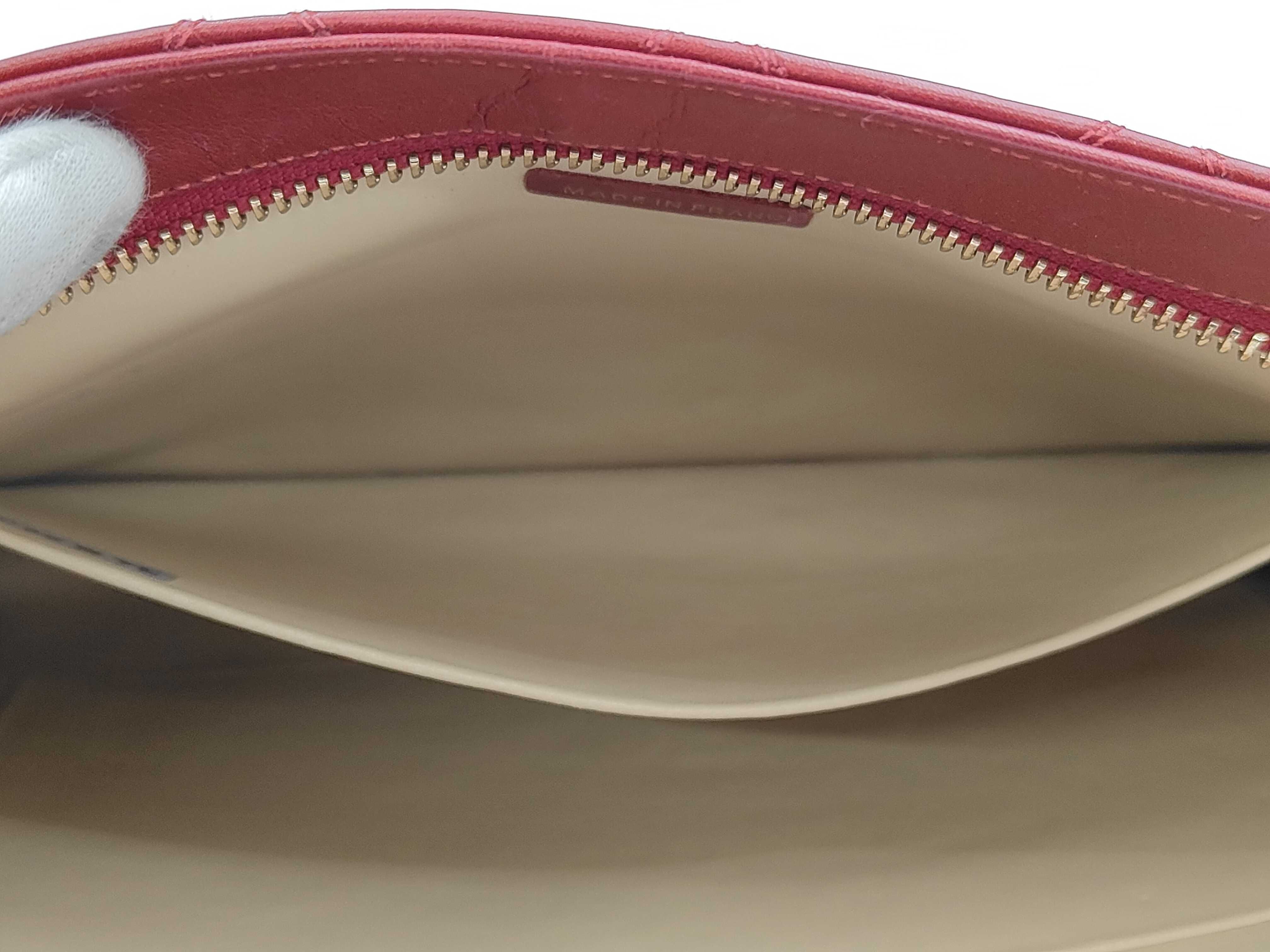 Matelassé Lambskin Clutch Bag with Gold and Silver Hardware — view 7