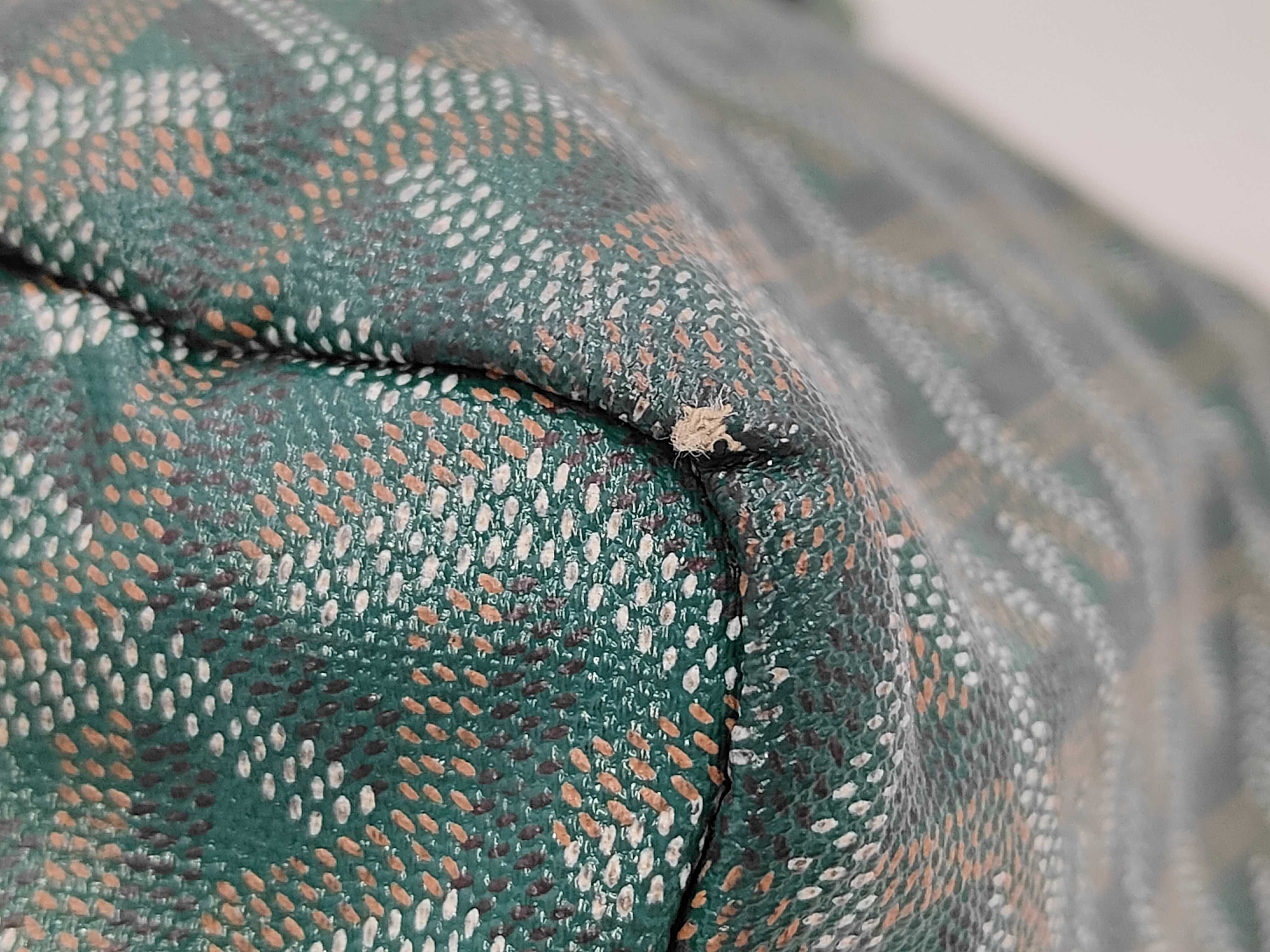 PM PVC x Leather Tote Bag, Green Tote Bag — view 6