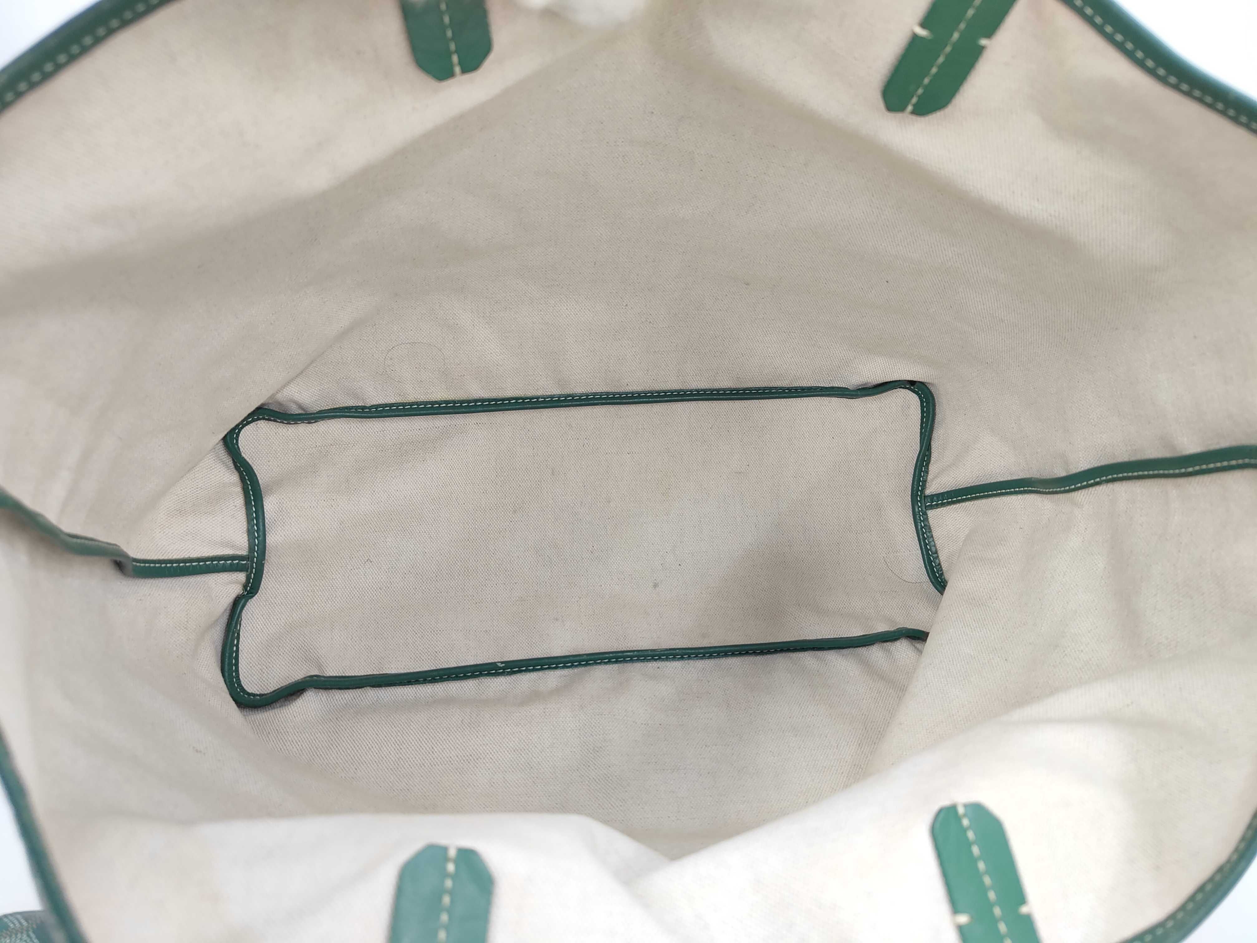 PM PVC x Leather Tote Bag, Green Tote Bag — view 8