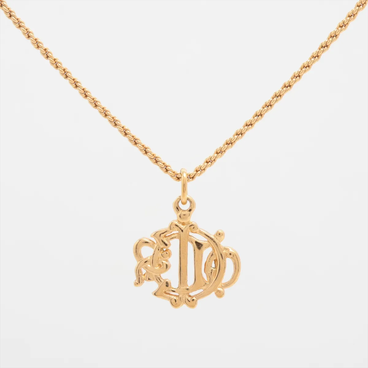 logo necklace, GP gold, — view 3